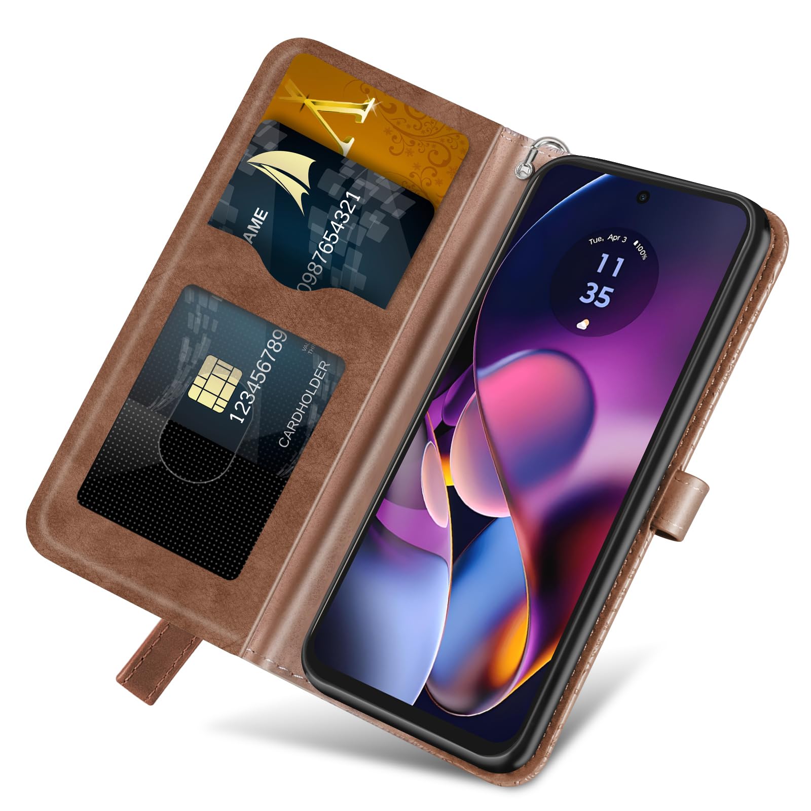 JIAFEI Cover per Motorola Moto G54 5G Traslucido PC/TPU