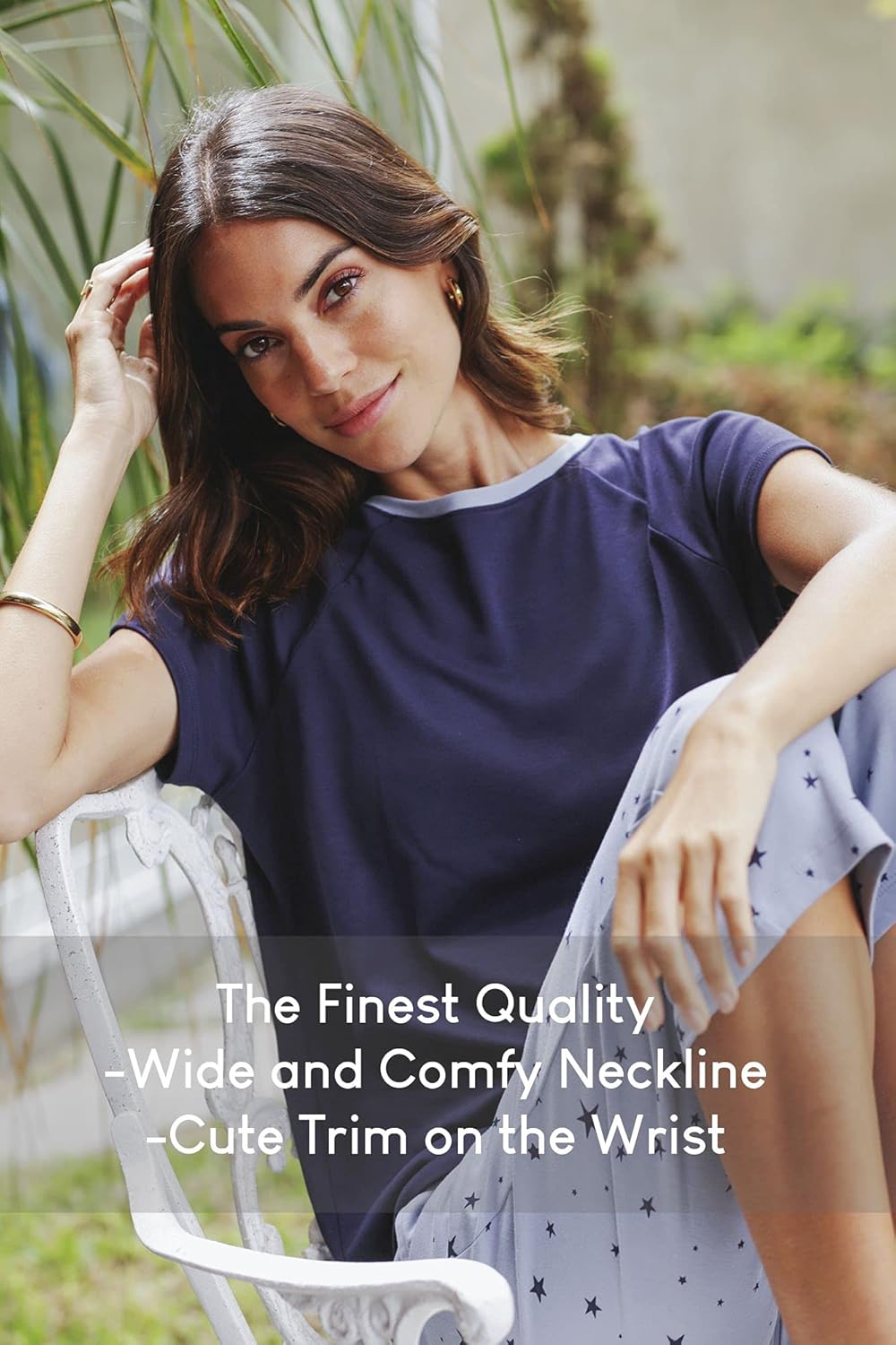 jijamas Incredibly Soft Pima Cotton Women's Pajamas Set - Capri