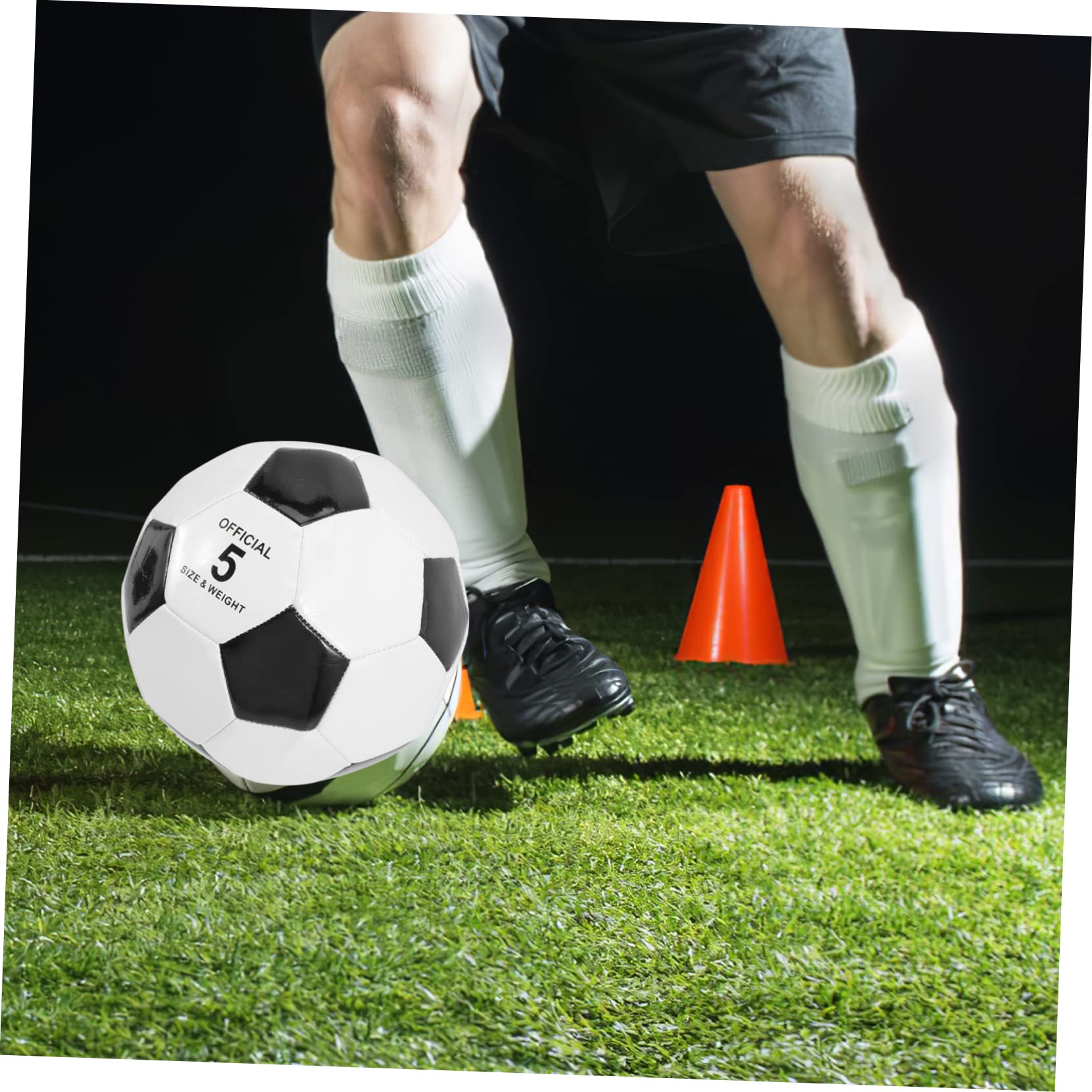 HANABASS Balón de Fútbol Tamaño 5 PVC 6 Piezas para Entrenamiento | Niños, Tacto Agradable y Alta Elasticidad, Uso Exterior y Práctica Deportiva, Resistente al Desgaste