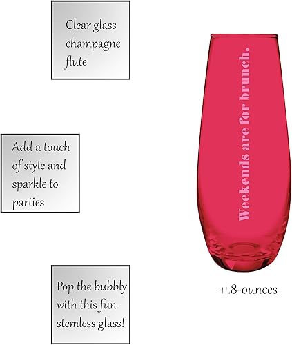 Miniatura 8 de Slant Collections Copa de copa de champán sin tallo, 1 unidad (paquete de 1), Self Love Club