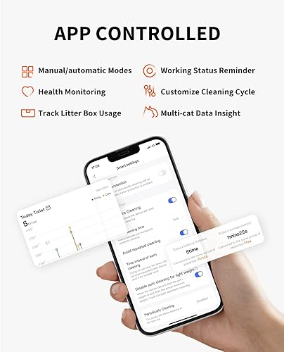 Miniatura 4 de PETKIT Pura Max - Caja de arena autolimpiante para gatos con gran capacidad para múltiples gatos, control de aplicación, 76 L de espacio grande
