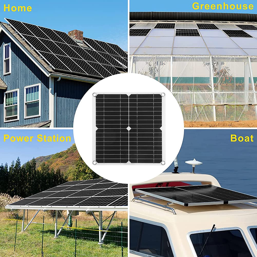 Pannelli Solari Da Balcone Pannello Solare Flessibile 50W Monocristallino - Per Camper, Barca, Tetto Pannelli Solari Flessibili - Foto 3