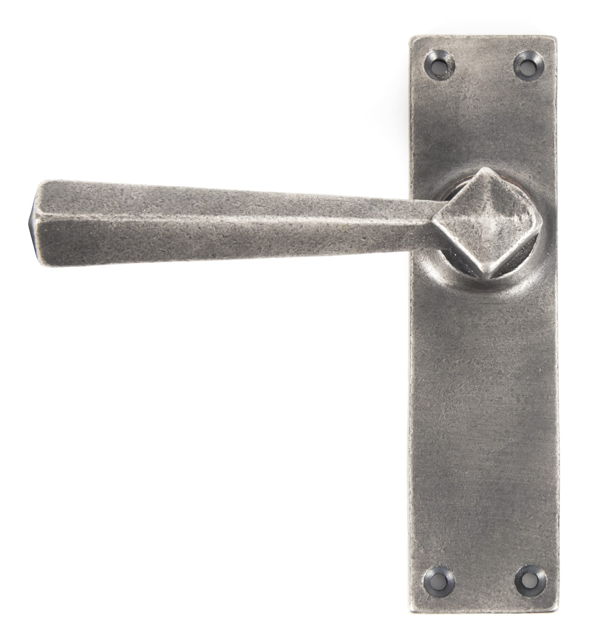From The Anvil Pewter Antique Straight Lever Latch Set
