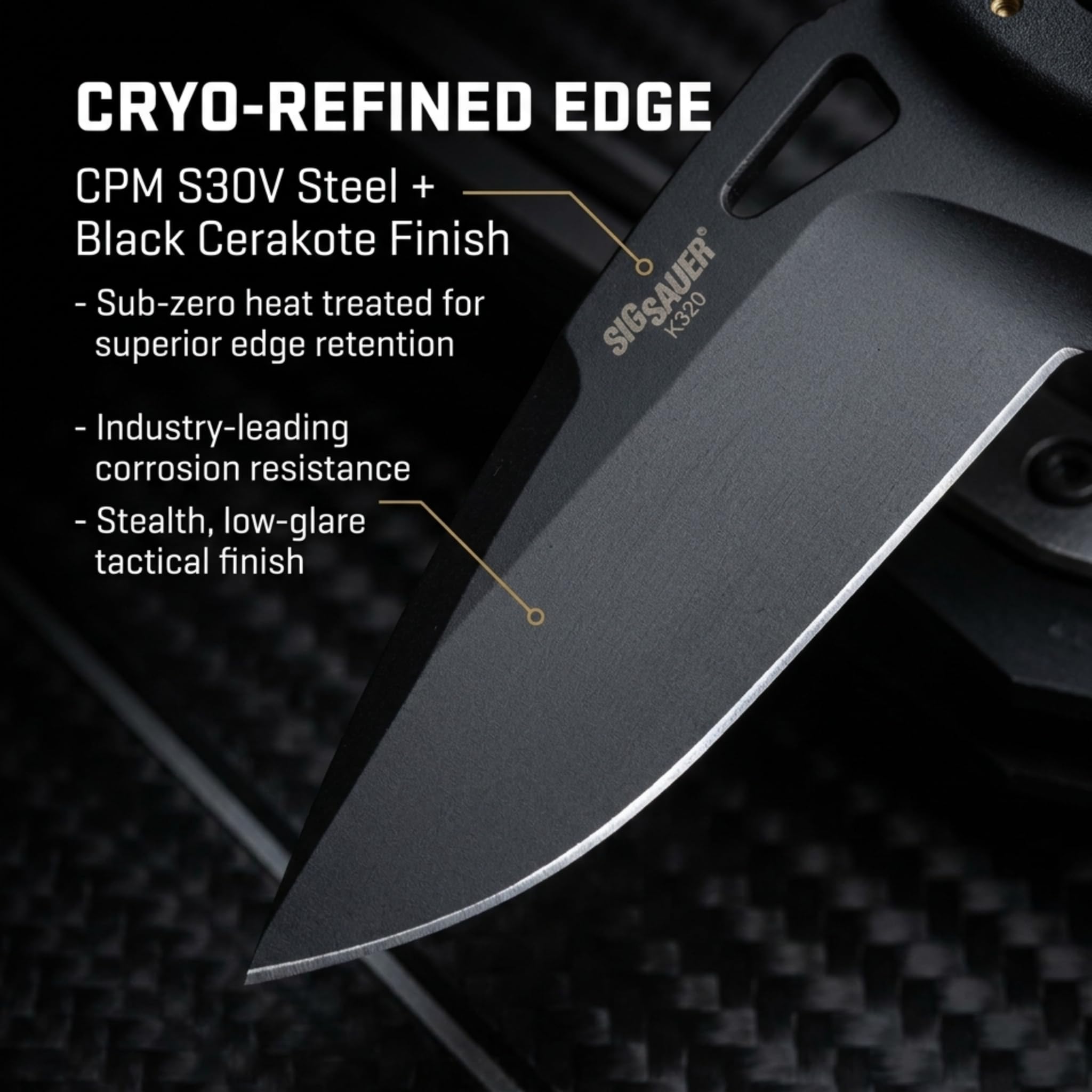 Amazon.co.jp: Hogue Sig Sauer K320 Nitron 折りたたみナイフ 