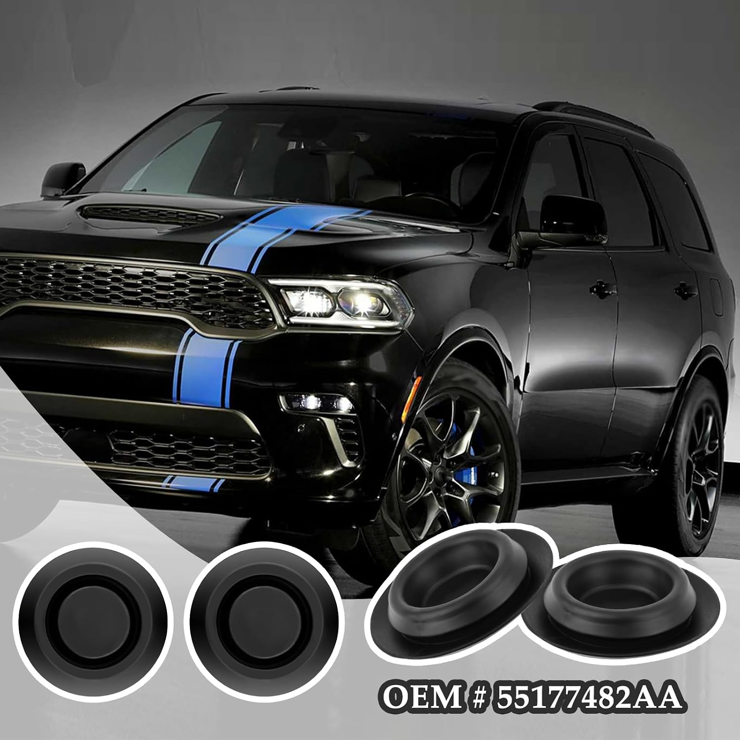 4PCS Round Car Floor Drain Plug,Rubber Plugs OEM 55177482AA for Water&Dust Resistant,Professional Car Accessories Compatible with Jeep Grand Cherokee Wrangler Dodge Caliber Durango