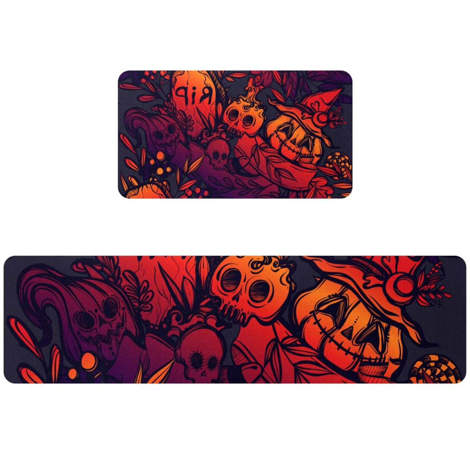 Tapetes de cocina de Halloween perfectos para proteger el suelo del cuarto de lavado y pasillos