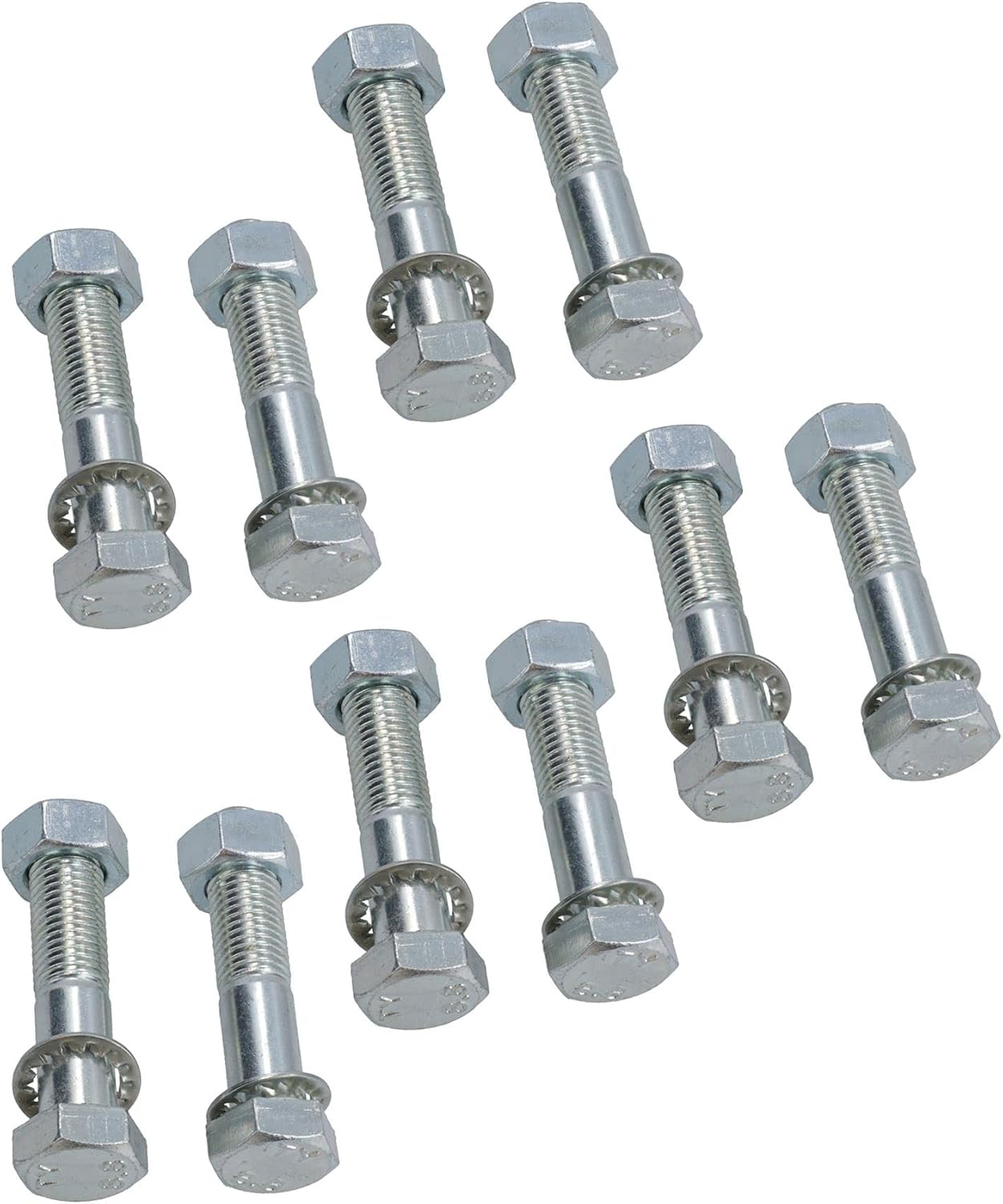 M16 (16mm) x 75mm High Tensile Tow Bar Ball Fixing Bolts Washers + Nuts 10 Pack