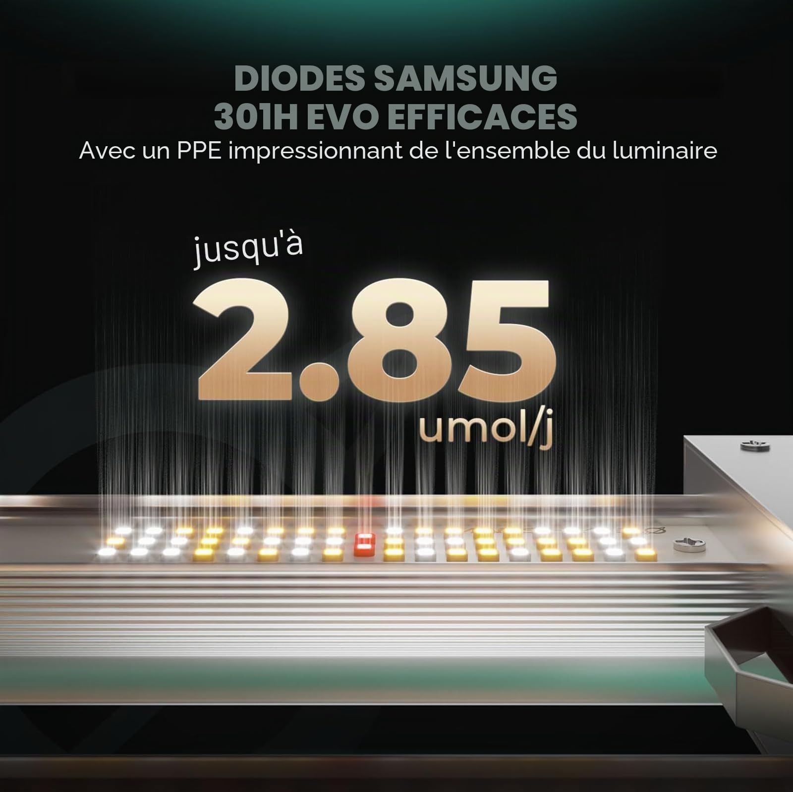 MARS HYDRO - Kit complet de lampe de culture LED Samsung LM301H FC3000 - Réglage par application - Intensité variable - 100 x 100 x 180 cm - 1680D - 1680D - Hautement réfléchissant - Boîte de culture