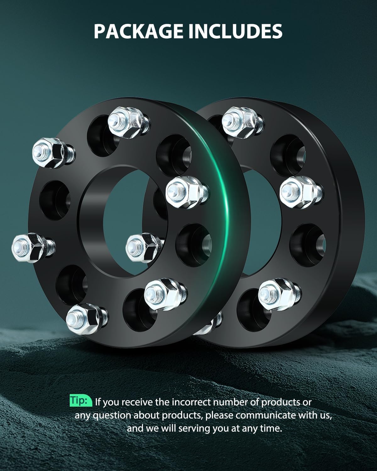 SCITOO 4pcs Wheel Adapters 1.25" 6x5 to 6x5.5 Bore 78.1mm Studs 12x1.5 6Lug Wheel Spacers Adapters Fit for for Chevrolet Trailblazer for Chevrolet SSR Trailblazer EXT for GMC Envoy