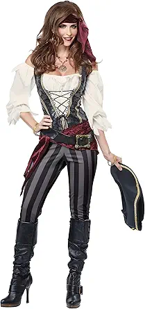 Adult women's pirate costume brazen buccaneer