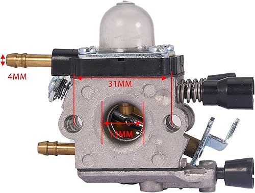 Miniatura 2 de Carburador BG55 con cubierta de filtro de aire, kit de servicio de afinación para Stihl BG45 BG46 BG55 BG65 BR45C SH85 soplador 4229 120 0606 Carb