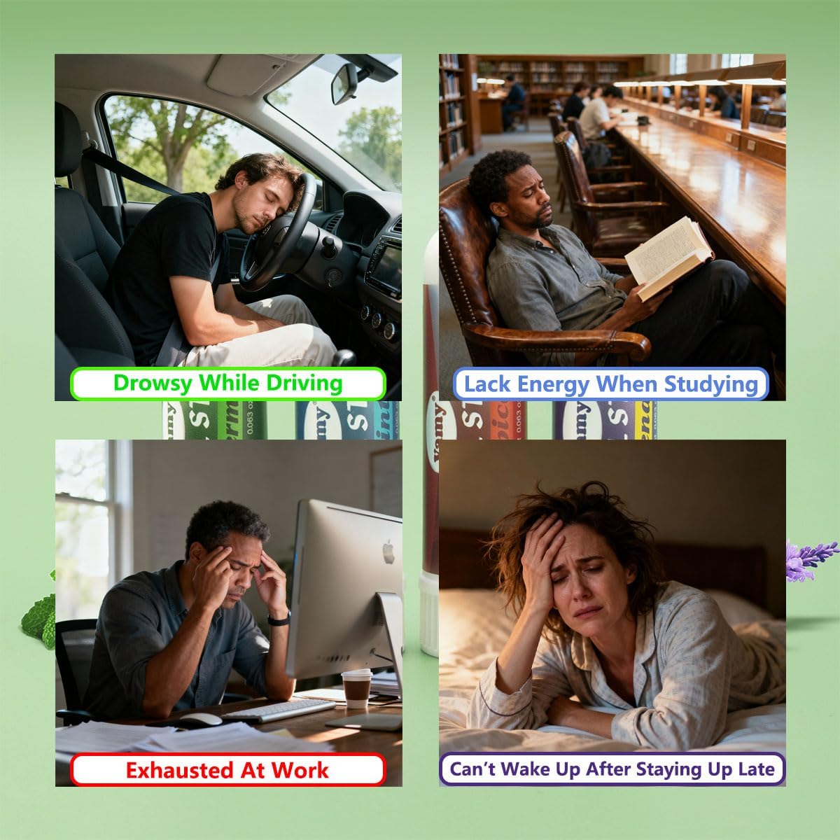 vamy Nose Inhaler Stick, Nasal Stick Boost Energy Set, Natural Mint Nasal Sticks for Breathing Enhance Focus & Breathe Better, Provides Fresh Cooling Sensation - Image 6