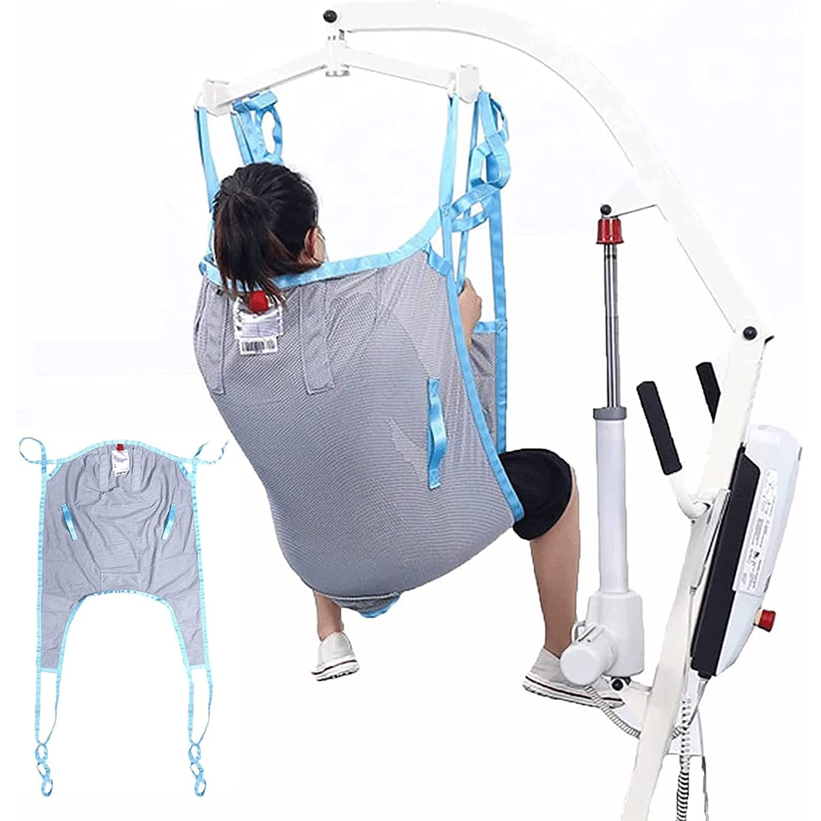 Arnés De Elevación para Pacientes, Arnés De Elevación para Inodoro, Arnés De Ducha con Piernas Divididas, Cinturón De Transferencia Médica, Arnés De Transferencia De Elevació,M