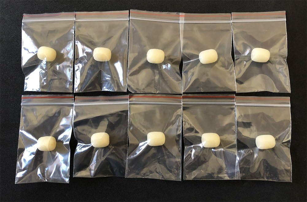 10 PCS Mini Beige Foam Covers Windscreen Windshield for Headset Lapel Microphones