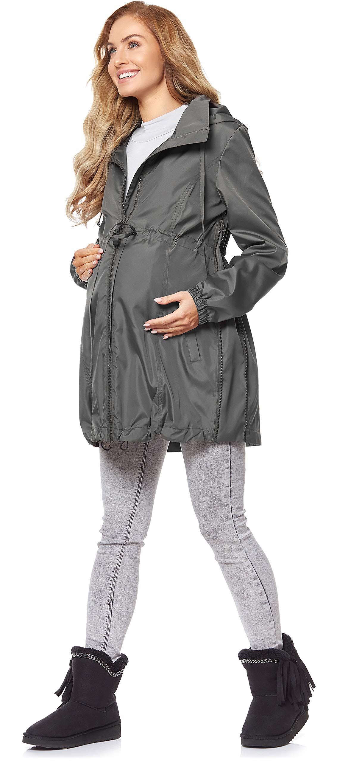 Be Mammy Manteau Veste à Capuche Grossesse Maternité BE20-213