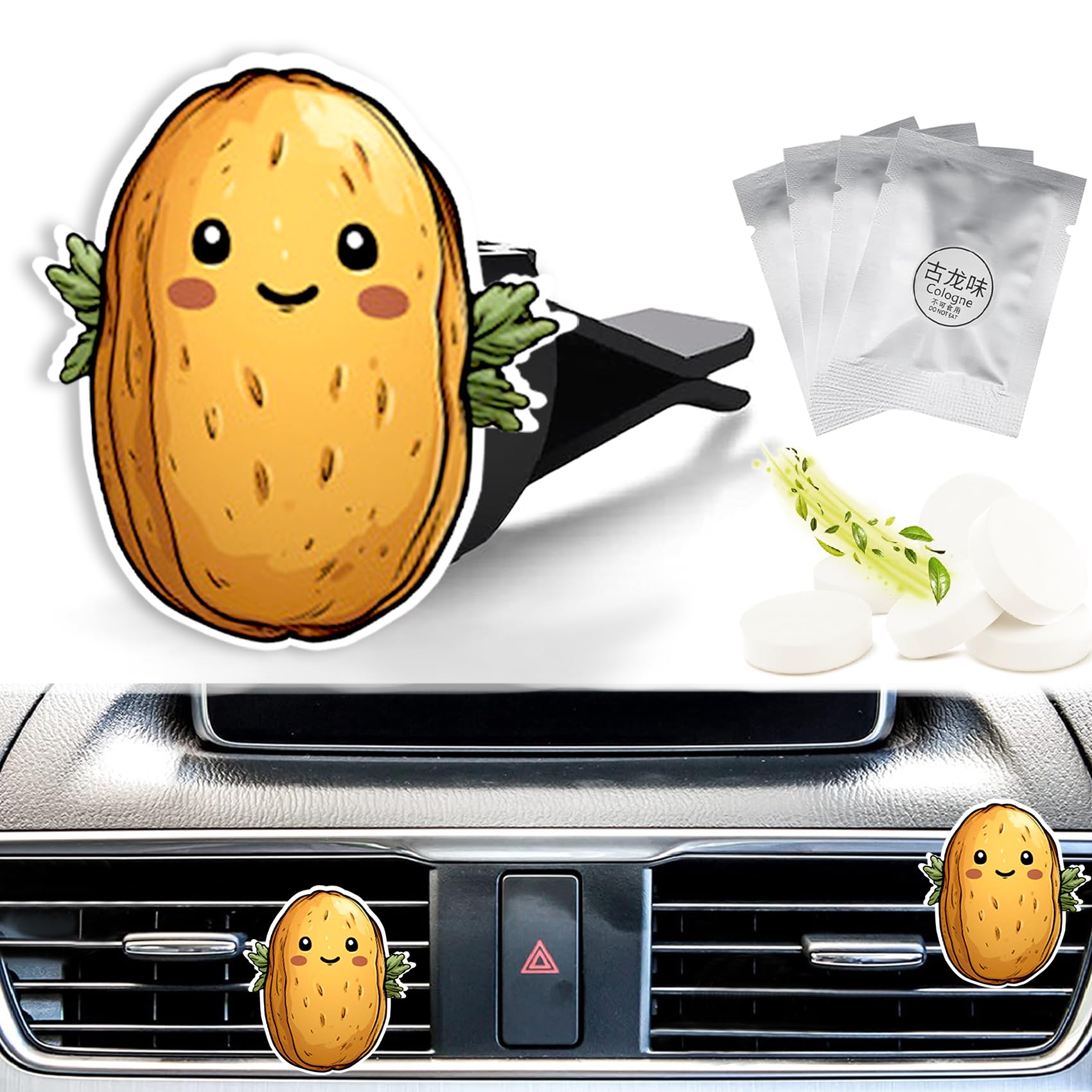 Potato Car Vent Air Freshener Clips Scented Air Conditioner Clip