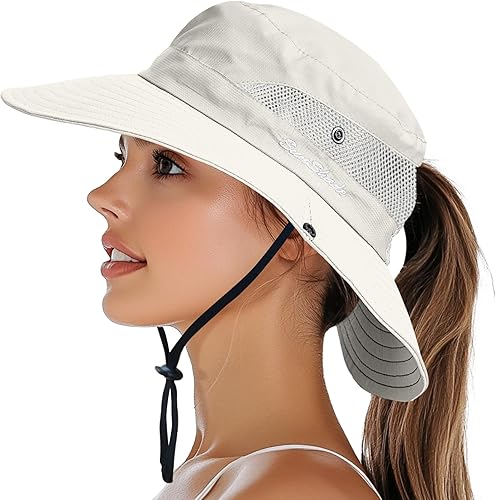PFFY Sun Bucket Hats for Women Men UV Protection Wide Brim Fishing Hat Beach Outdoor Essentials