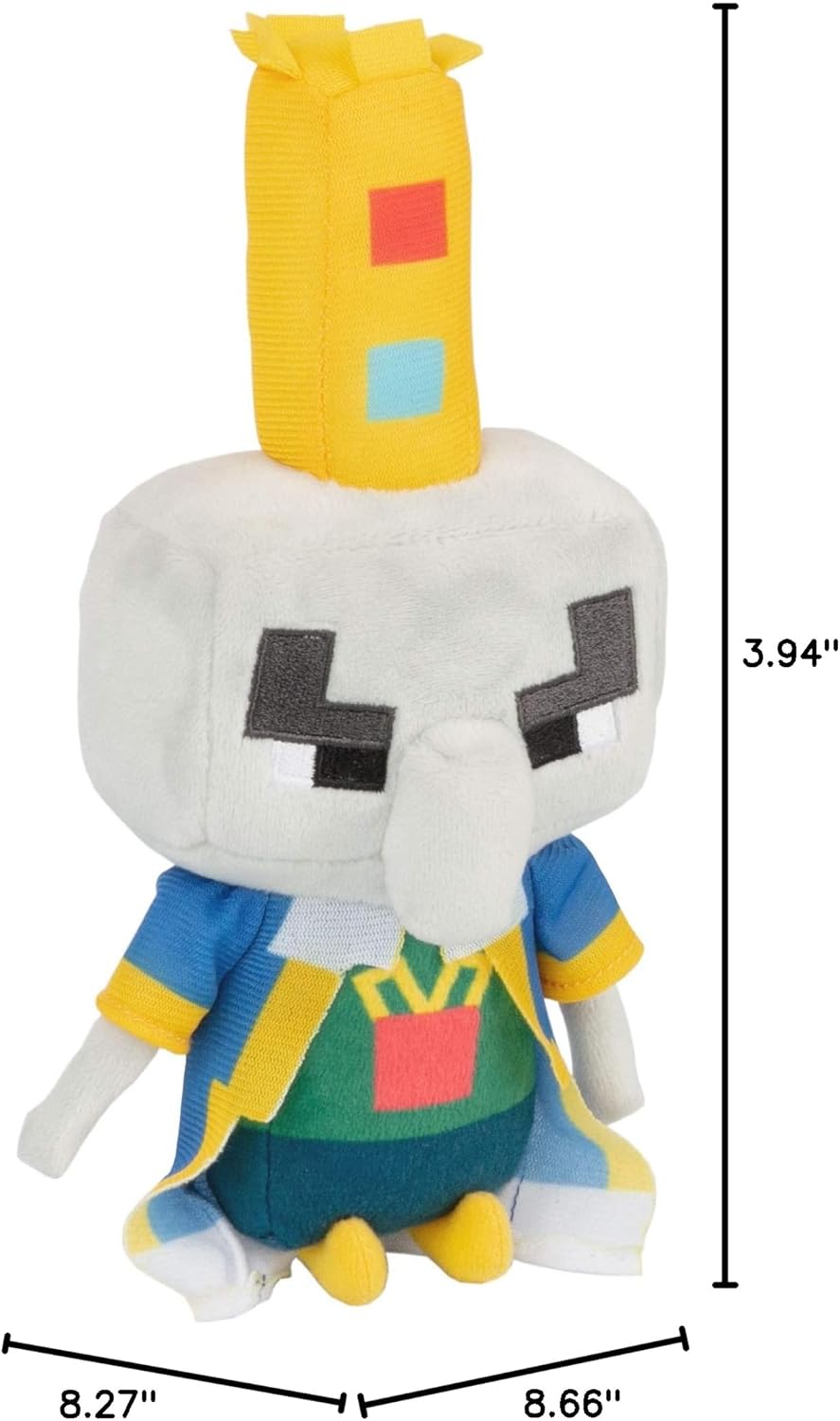 JINX Minecraft Dungeons Happy Explorer Arch-Illager Plush Stuffed Toy, Multi-Colored, 7" Tall
