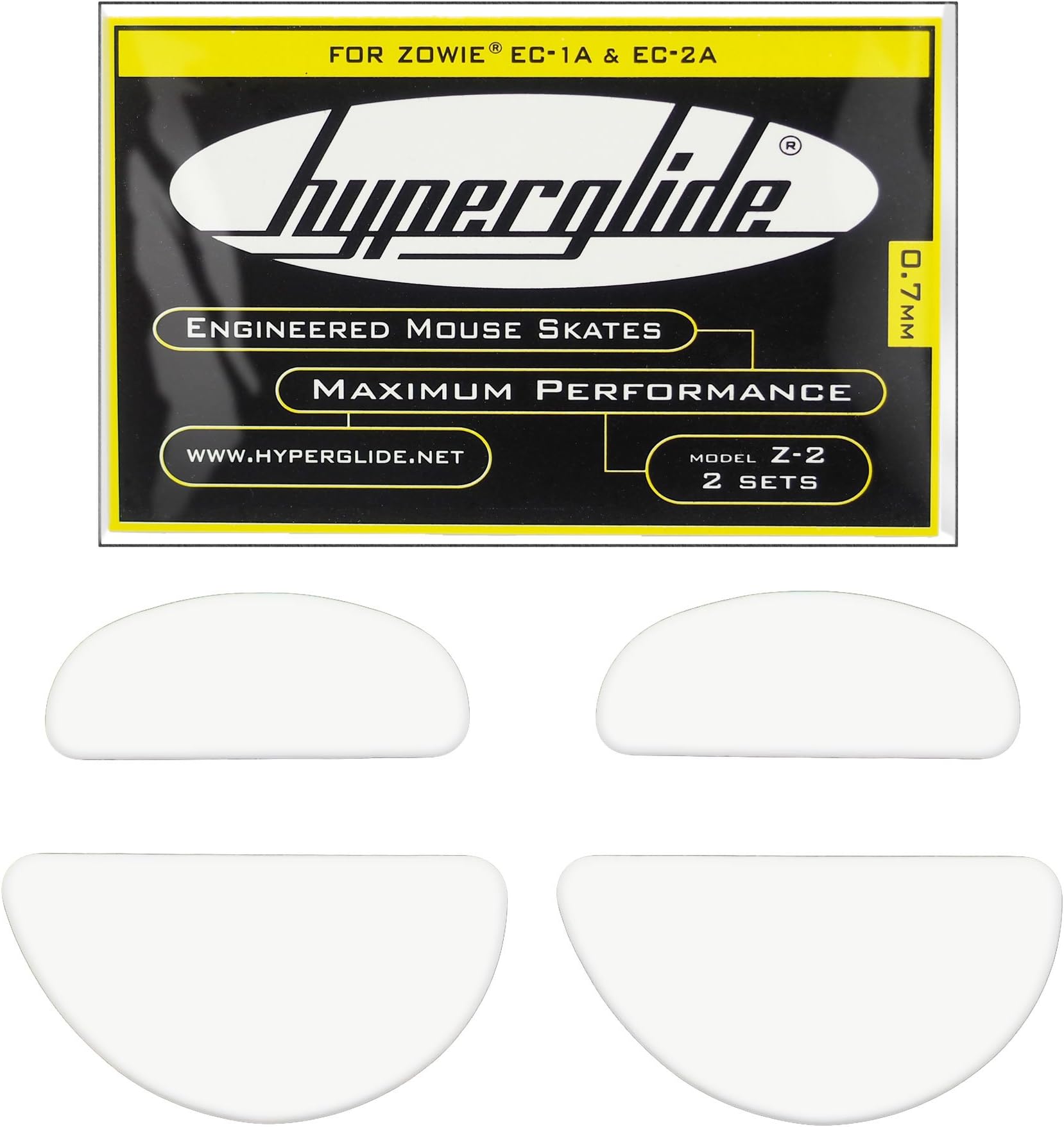 Hyperglide Mouse Skates for Zowie Divina EC1-B, Divina EC2-B, EC-1, EC1-a, EC-2 & EC-2a (Z-2)