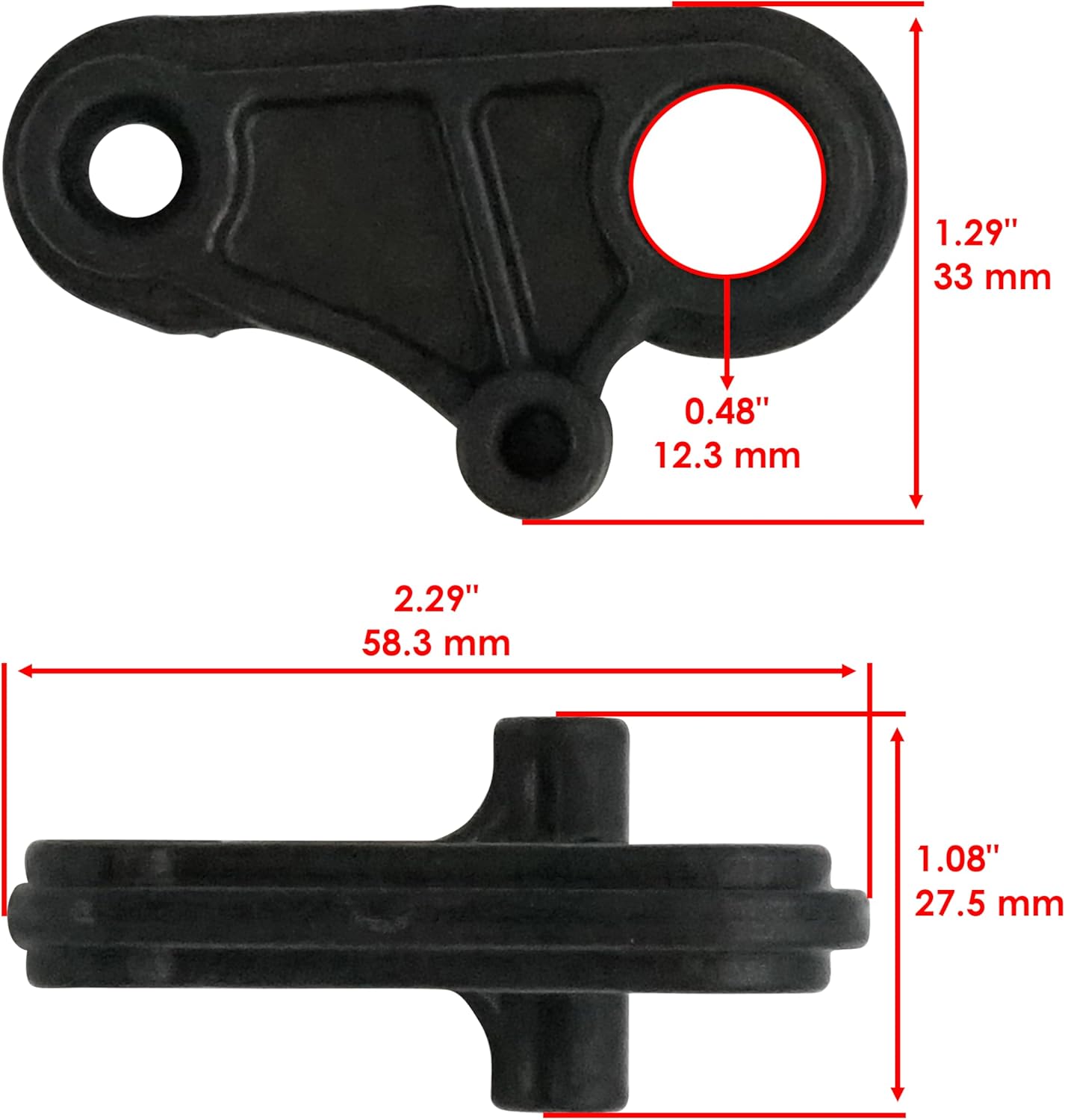 Caltric AUC16068 MIA12755 MIA12483 MIA12478 Transmission Variation Kit Compatible with John Deere D105 E100 X105 X106
