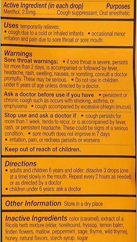 Miniatura 3 de Ricola Hierba Garganta Gotas Miel Hierba - 24 Gotas