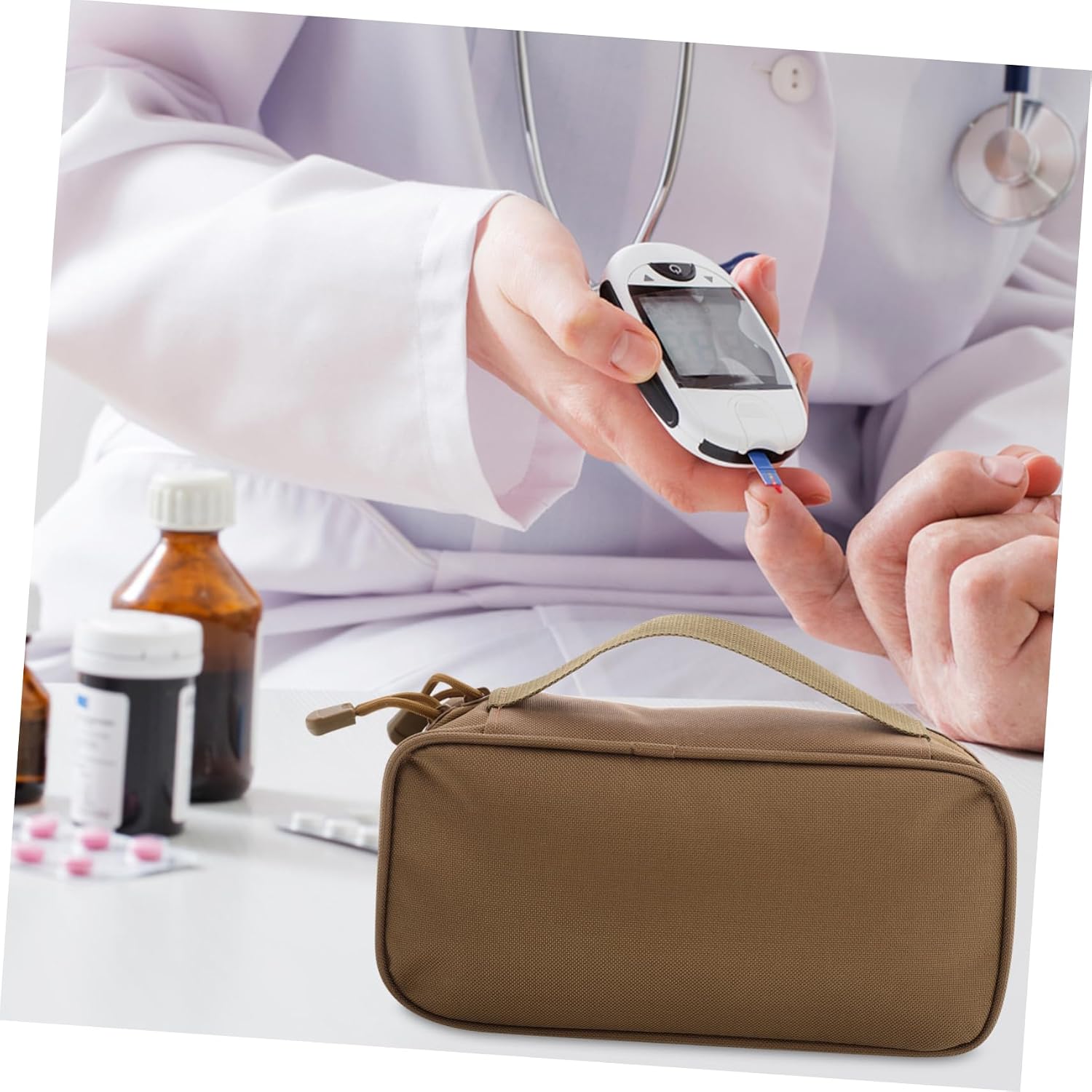 Portable Travel Pouch for Tools and Medicine with Multiple Compartments image 5