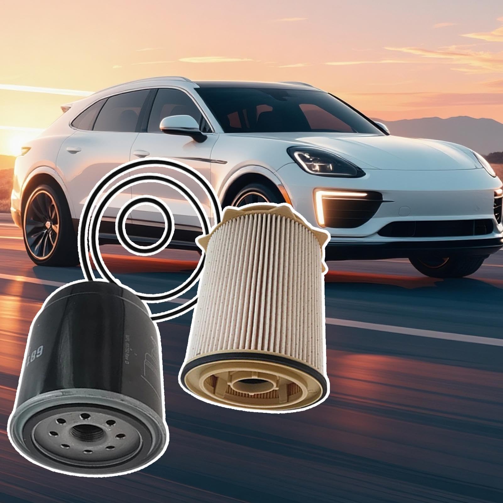 Filtro 'Olio Per La Automobile Filtro per Acqua e Olio del Motore | Separatore Acqua Per La Riparazione Auto Per Camion Camper Berlina Furgone Marino Manutenzione Automobilistica Riparazione