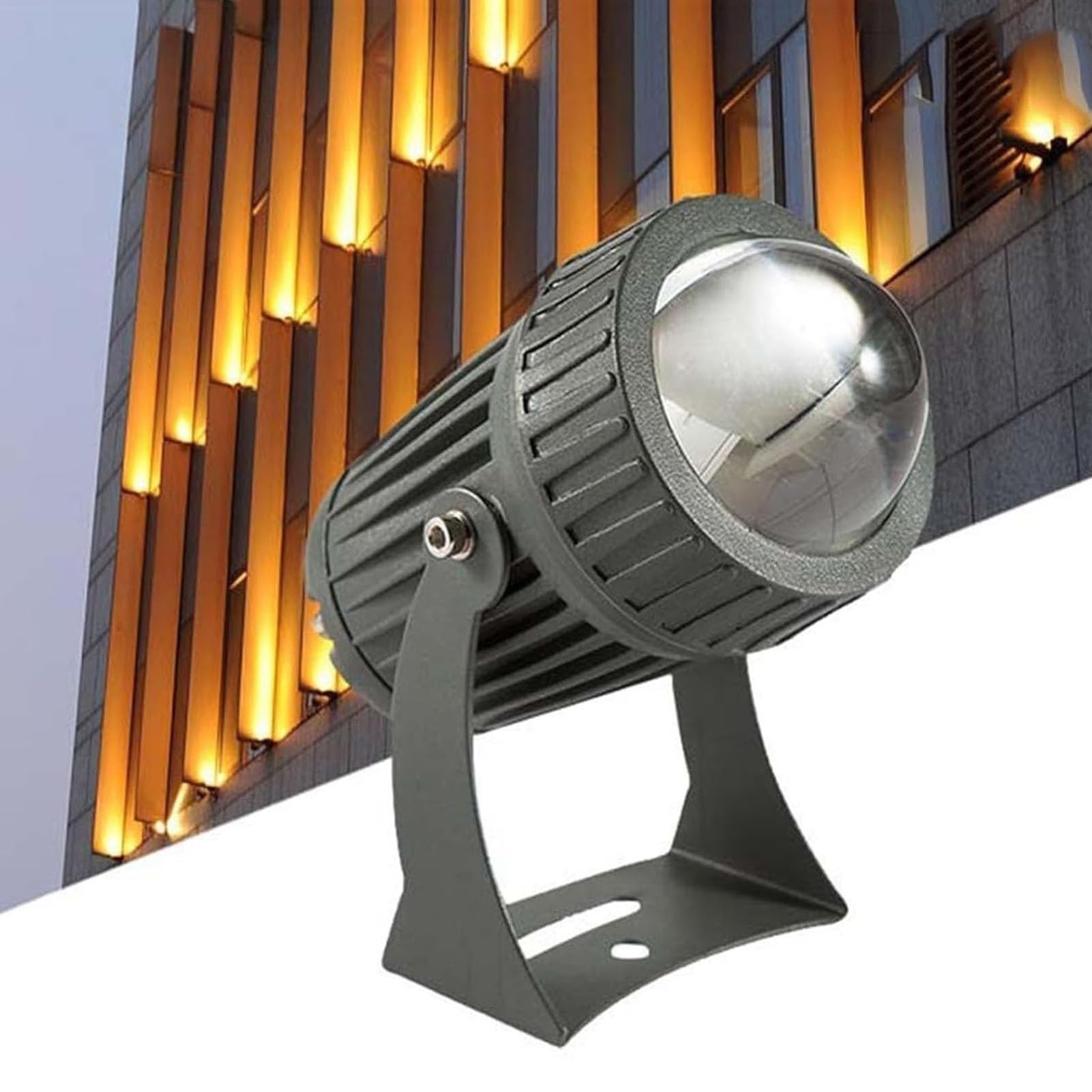 Faisceau LED longue portée pour ce projecteur paysager 10W rotatif et étanche haute performance