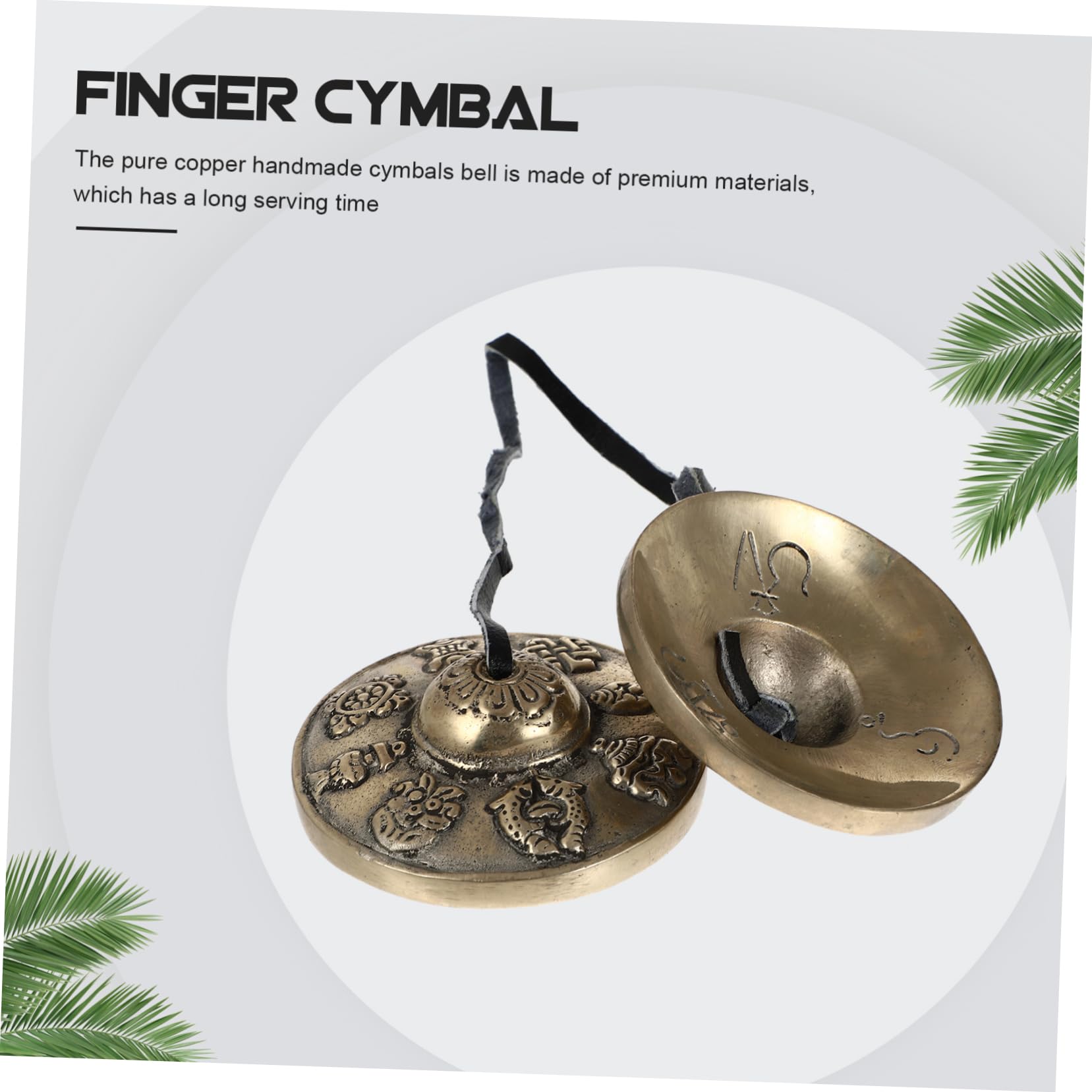 FRCOLOR Tibetische Kupfer Pong Meditation Glocke Handgemachte Klangschalen für Yoga Klangheilung Beseitigung Negativer Energie