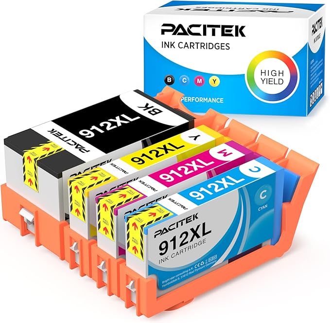PACITEK 912XL 912 XL Ink Cartridge für HP 912XL 912 Multipack High