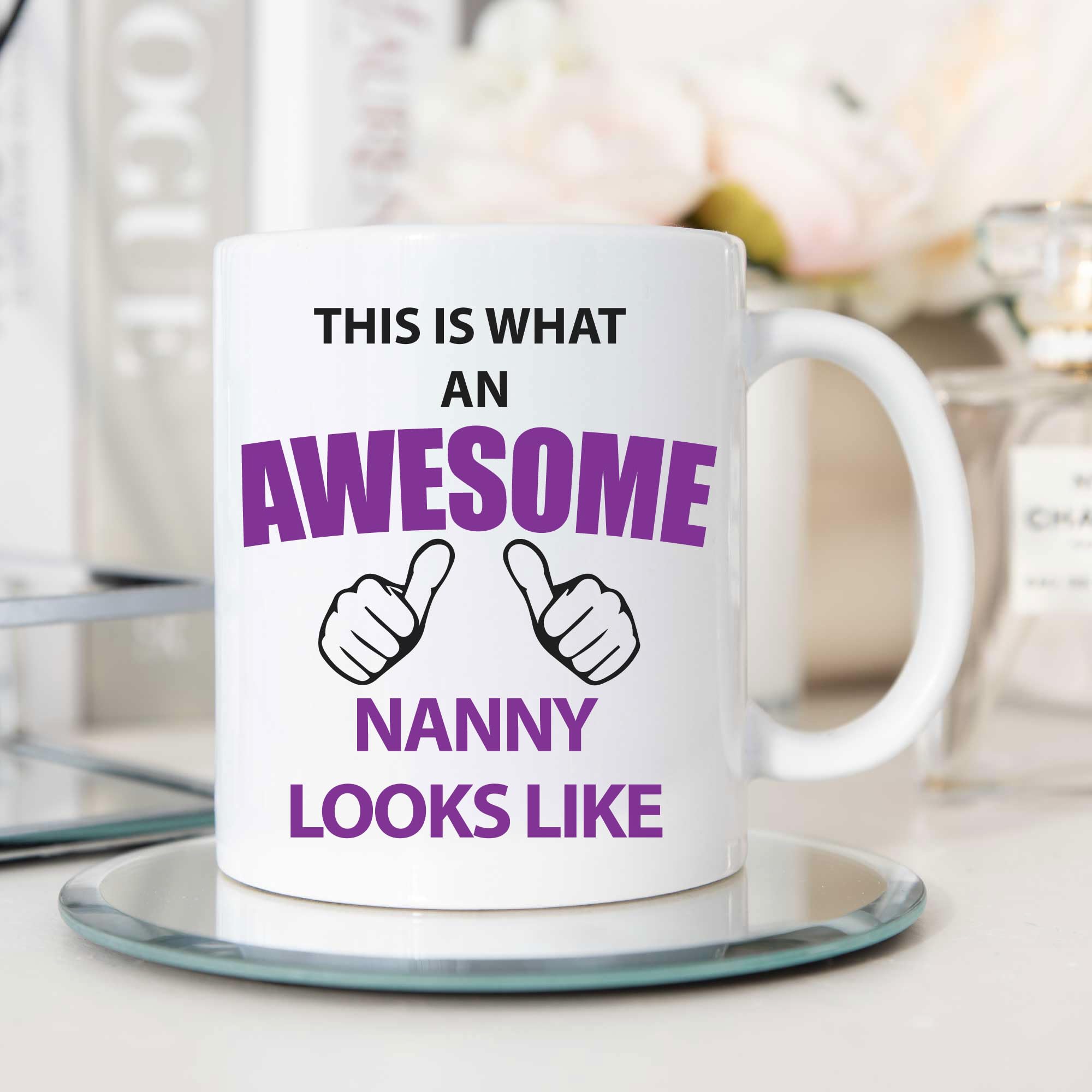 60 Second Makeover Limited This is What an Awesome Nanny Looks Like Mug Present Gift Cup Birthday Christmas