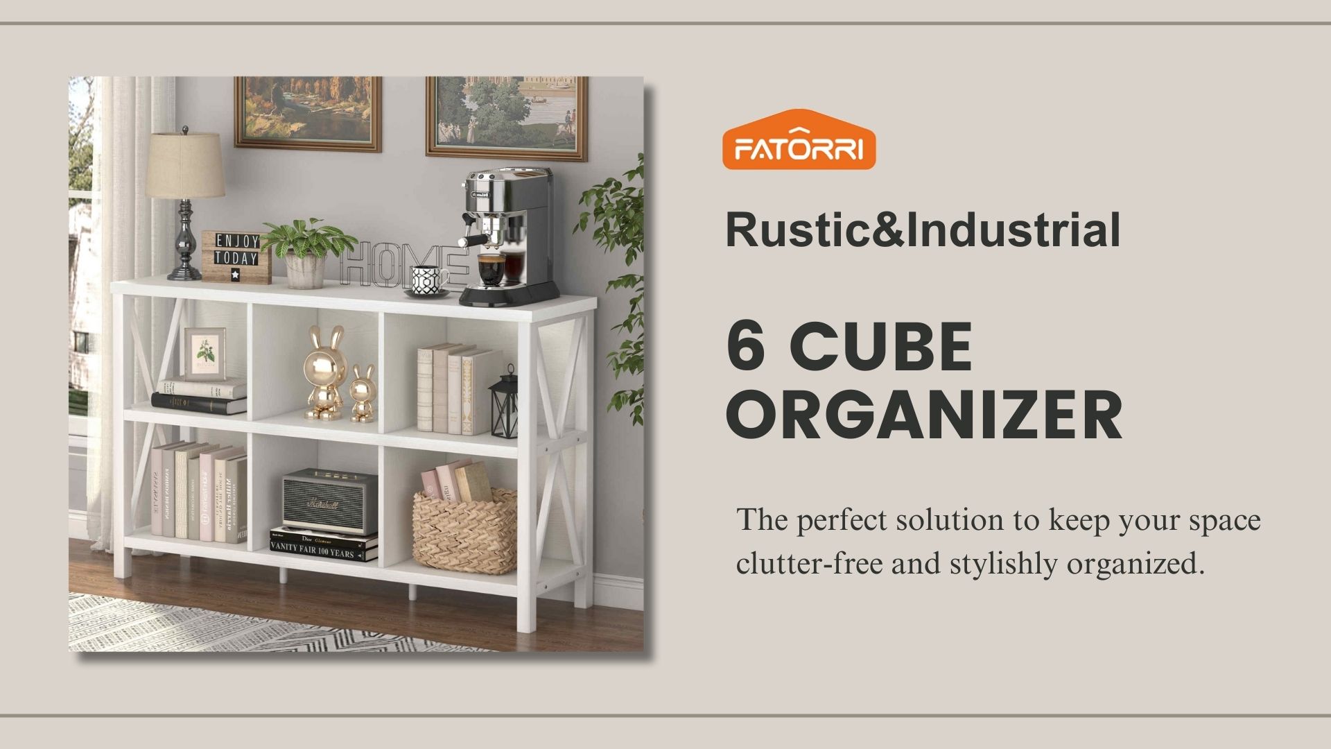 Amazon.com: FATORRI 6 Cube Storage Organizer with Shelf, 47 Inch
