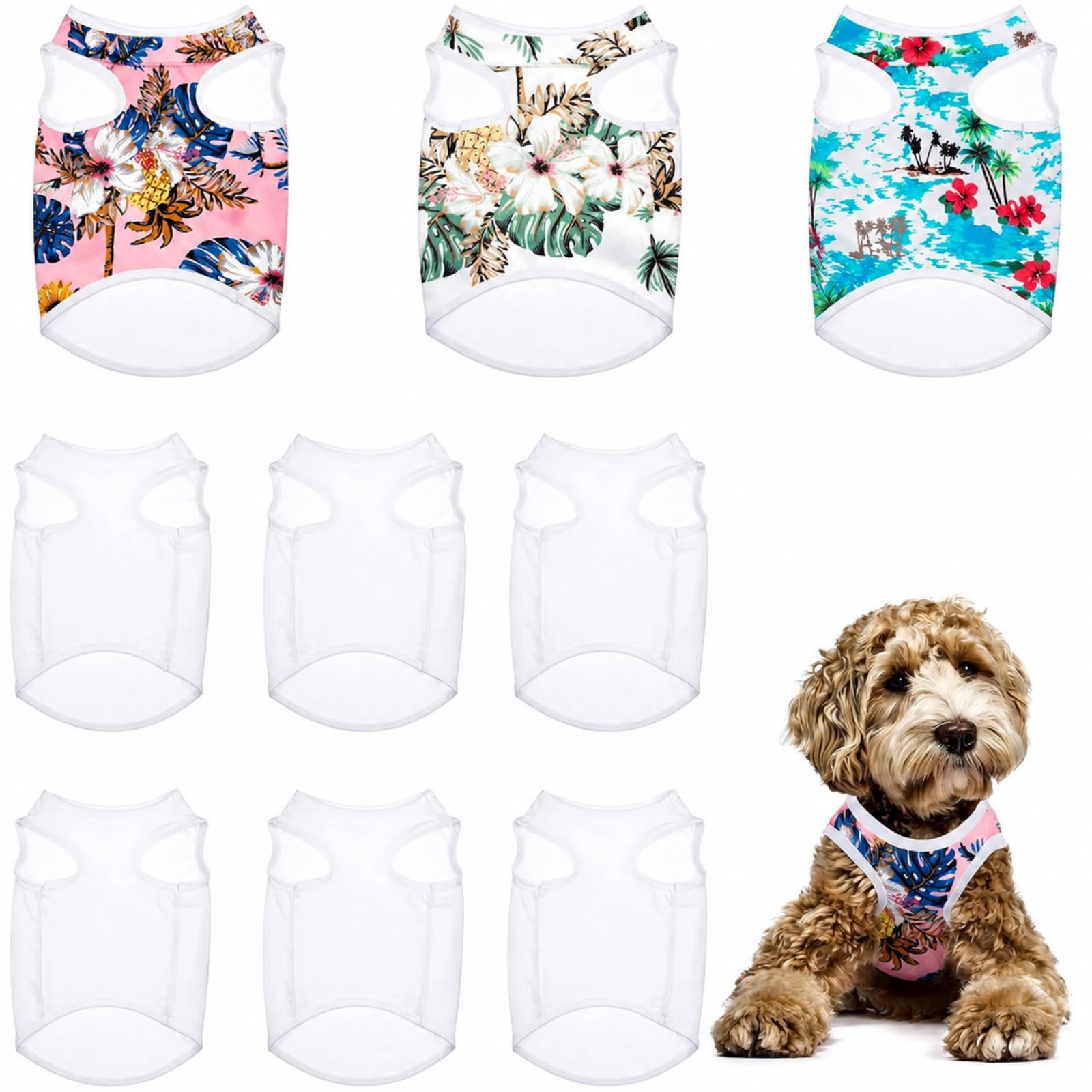 Chemises sublimation chien pour petites tailles sans gêne