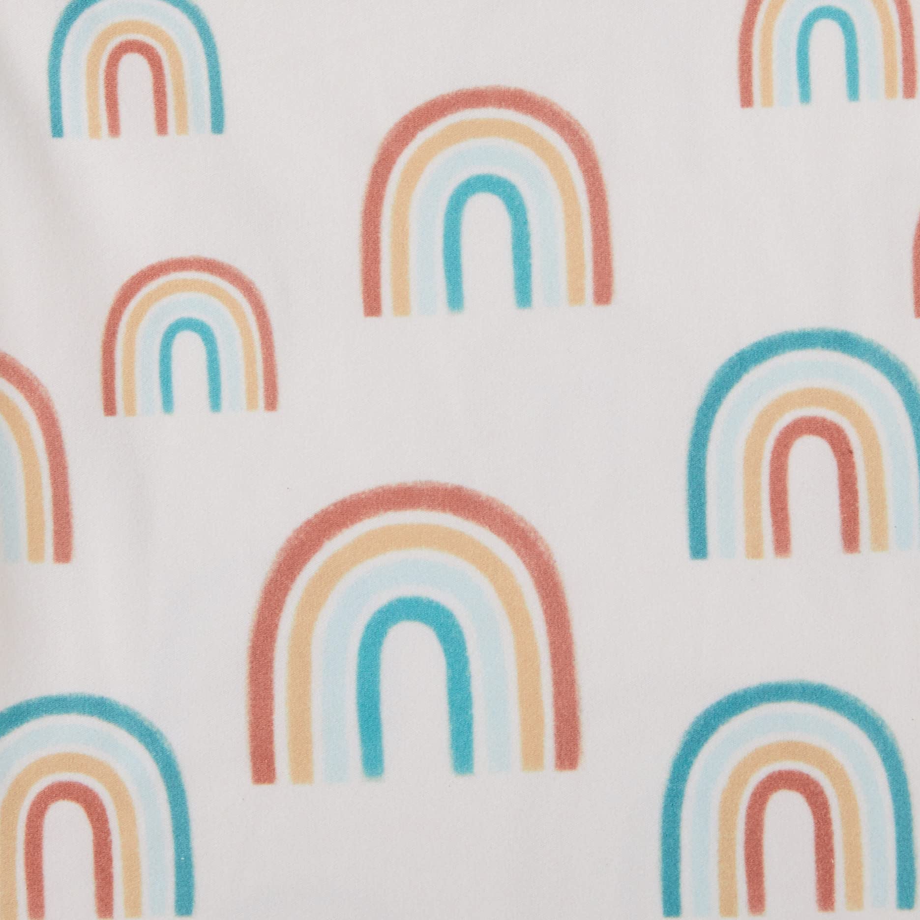Itzy Ritzy Zestaw do owijania kokonu i kapelusza, Cutie Cocoon zawiera kartę z ogłoszenia nazwy i pasujący zestaw kokonów i czapek z dzianiny dżersejowej, idealny do zdjęć noworodków, od 0 do 3 miesięcy, ponad tęczą