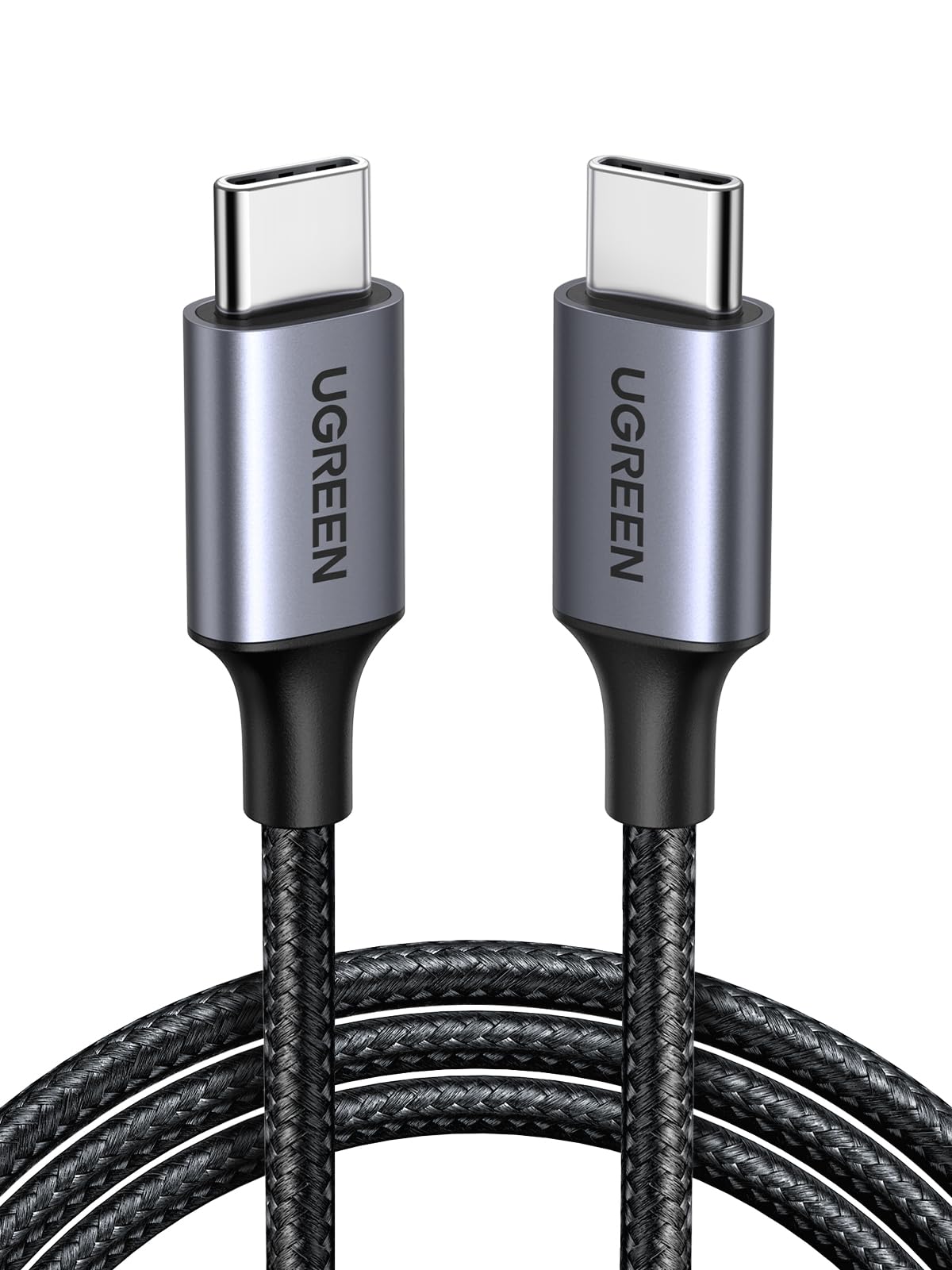 UGREEN USB C Cable 2M, 60W Nylon-Braided Cord USB-C to Type c 2.0 Cable Fasting Charging Compatible for iPhone 17/16/15 Pro Max, iPad/Air, MacBook Pro/Air, Galaxy S25 Ultra S24,Huawei P70, Xiaomi, etc