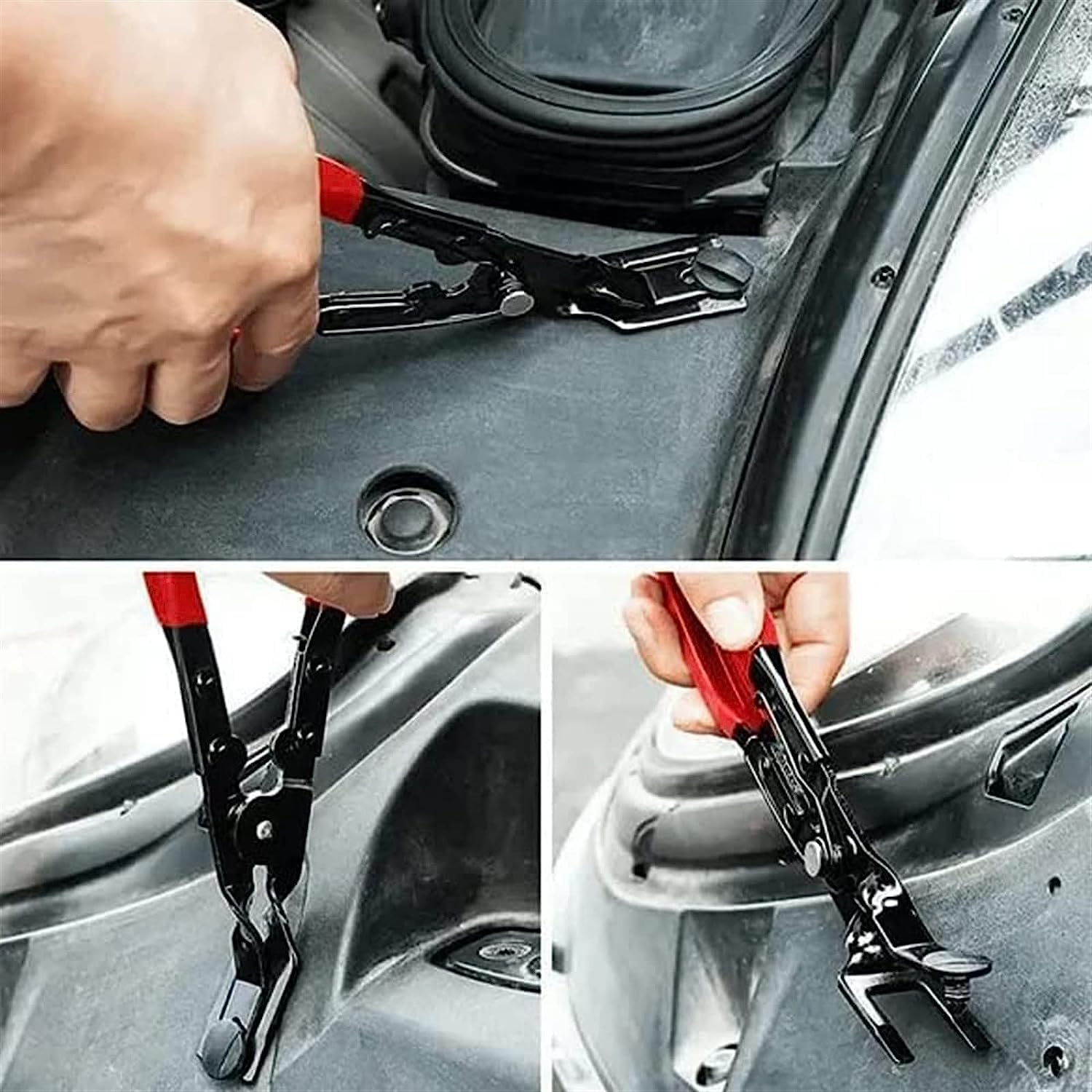 Alicates De Remachadora De PláStico Para Coche, Alicate de extracción de molduras de Puerta, Alicates Para Quitar Clips, Tableros de Instrumentos para Quitar Clips de tapicería de automóviles (blue)