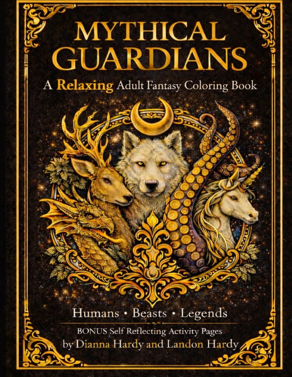 Mythical Guardian: A Relaxing Adult Fantasy Coloring Book for Stress Relief