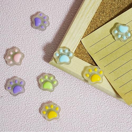 Miniatura 3 de KEYDUACU 20 imanes de nevera 3D con huella de gato, imán magnético fuerte decorativo para nevera para cocina, oficina, pizarra blanca, gabinete de