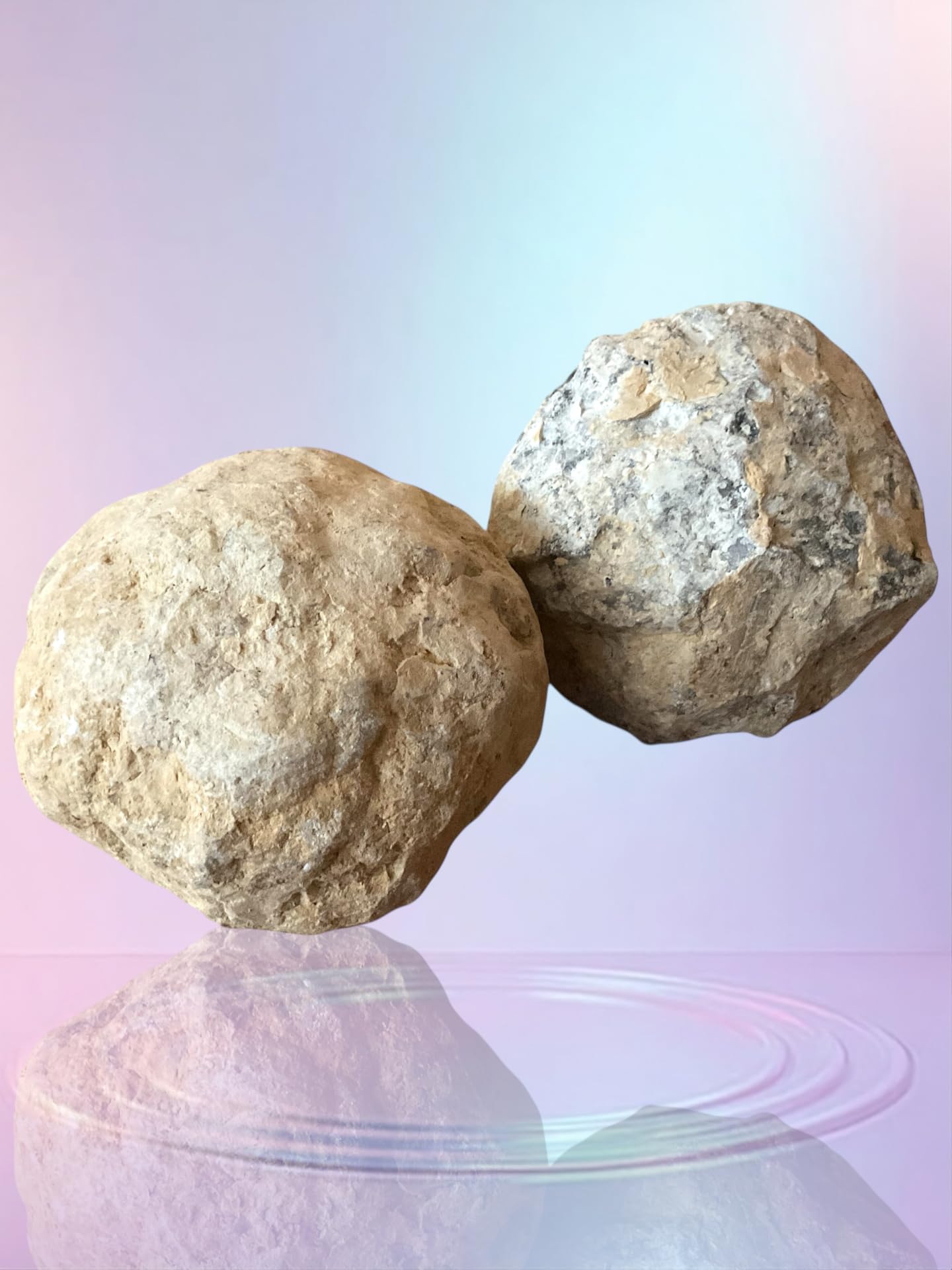 Duże geody pomarańczowe 8-9 cm 800-1000 g do rozbicia samodzielnie z instrukcją Maroko