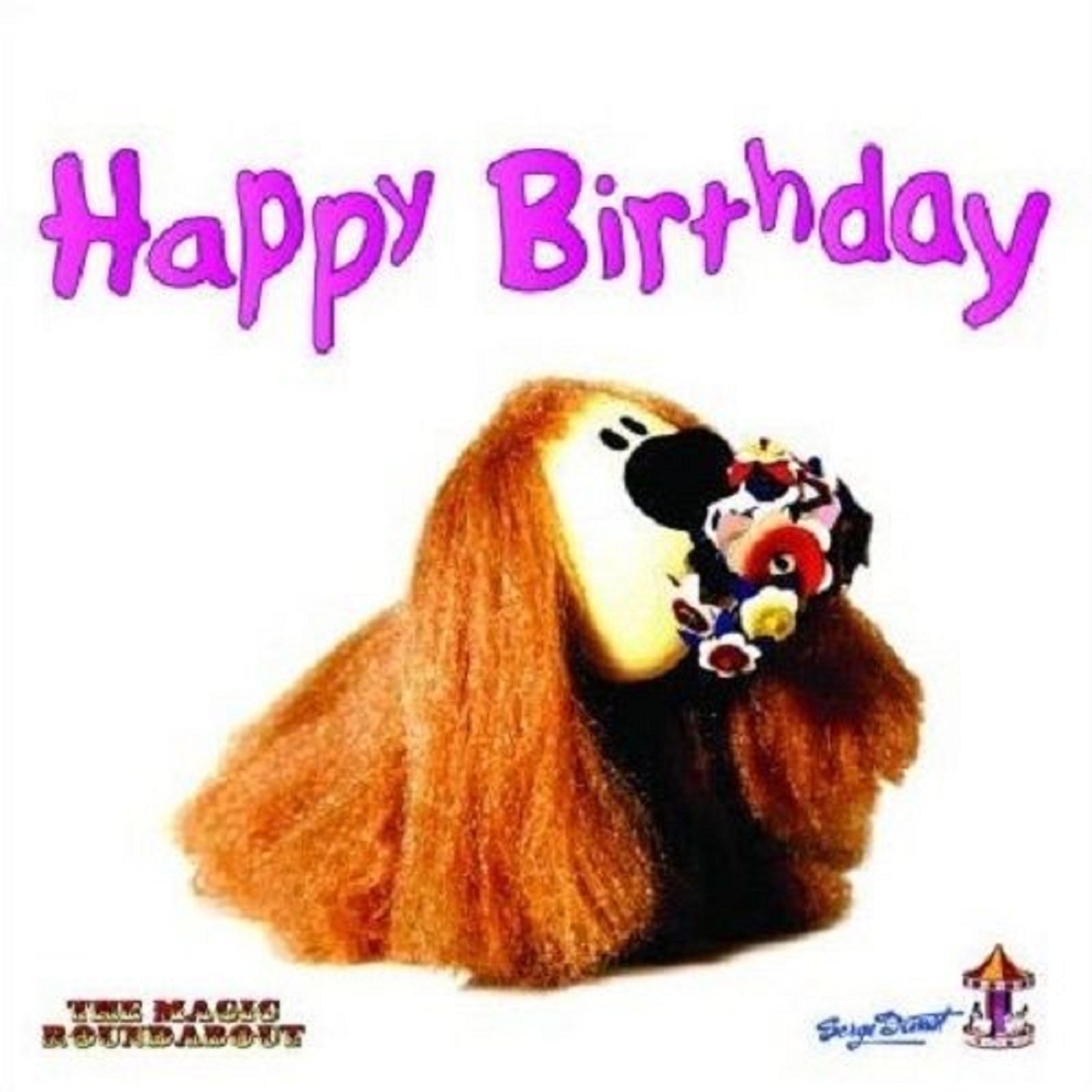 Rock Off Officially Licensed Products The Magic Roundabout Greeting Card "Happy Birthday" From Dougal