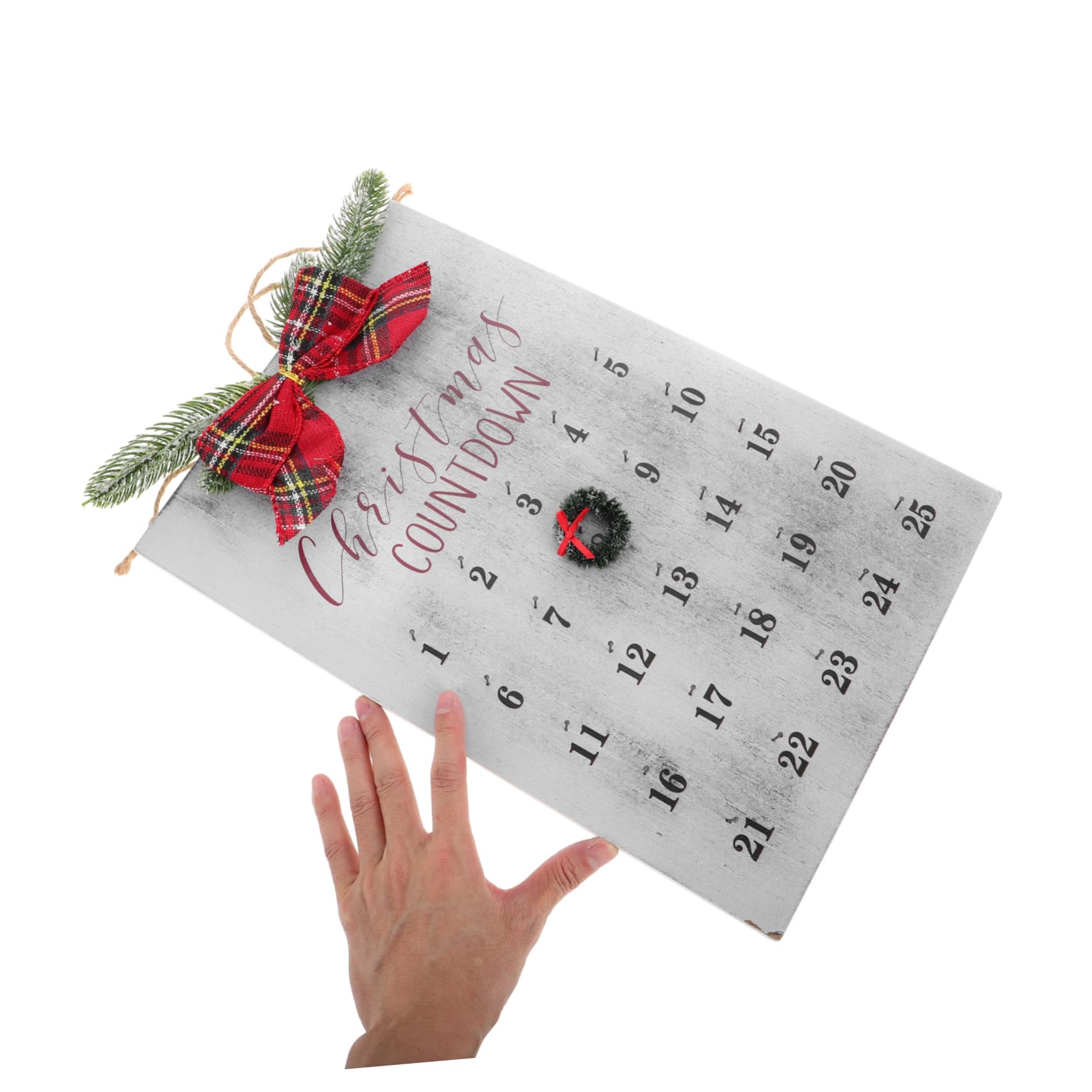 Rustikaler Weihnachts Countdown Wreath Kalender Für Weihnachten Handgefertigt Aus Hochwertigem Material Für Festliche Ihrem Zuhause Oder Büro