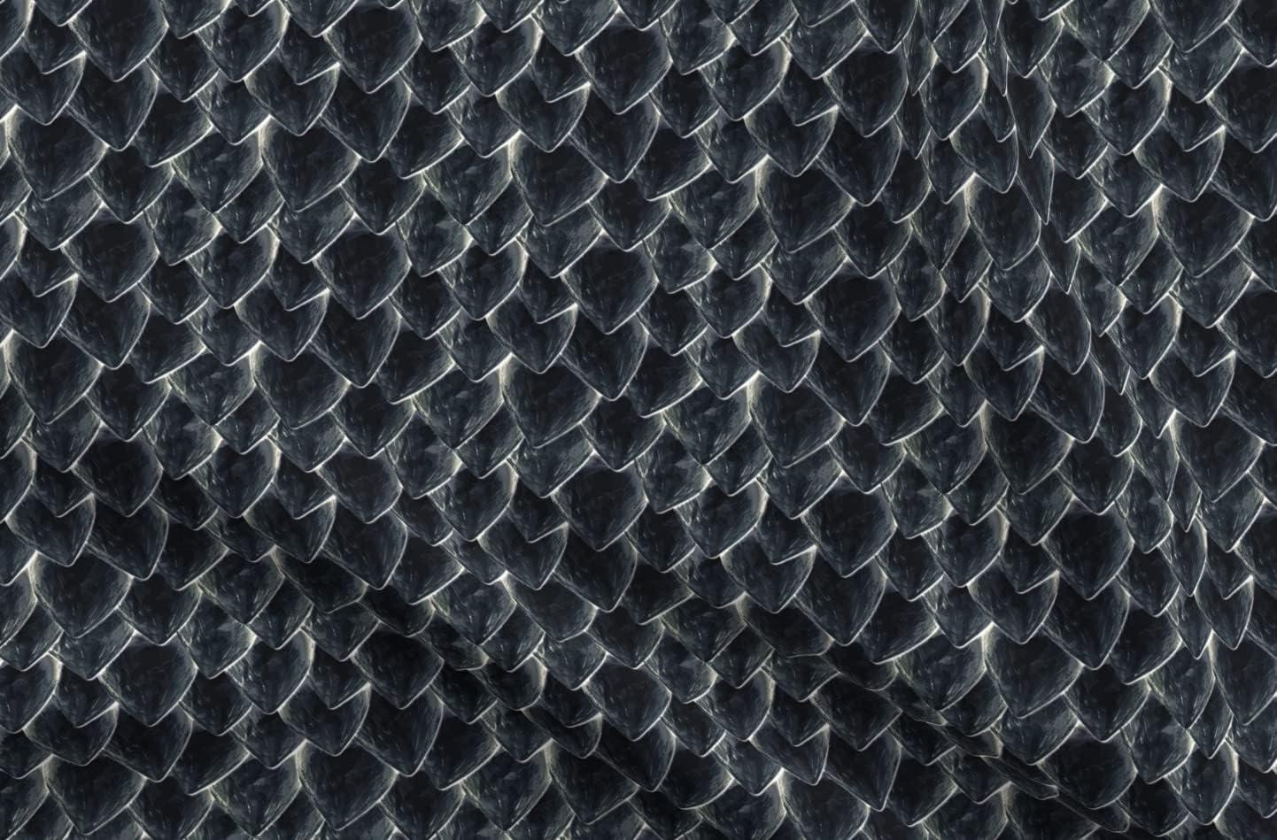 Spoonflower Fabric - Night Dragon Dark Scales Costume Reptile Medieval Gray Lizard Printed on Minky Fabric by The Yard - Sewing Baby Blankets Quilt Backing Plush