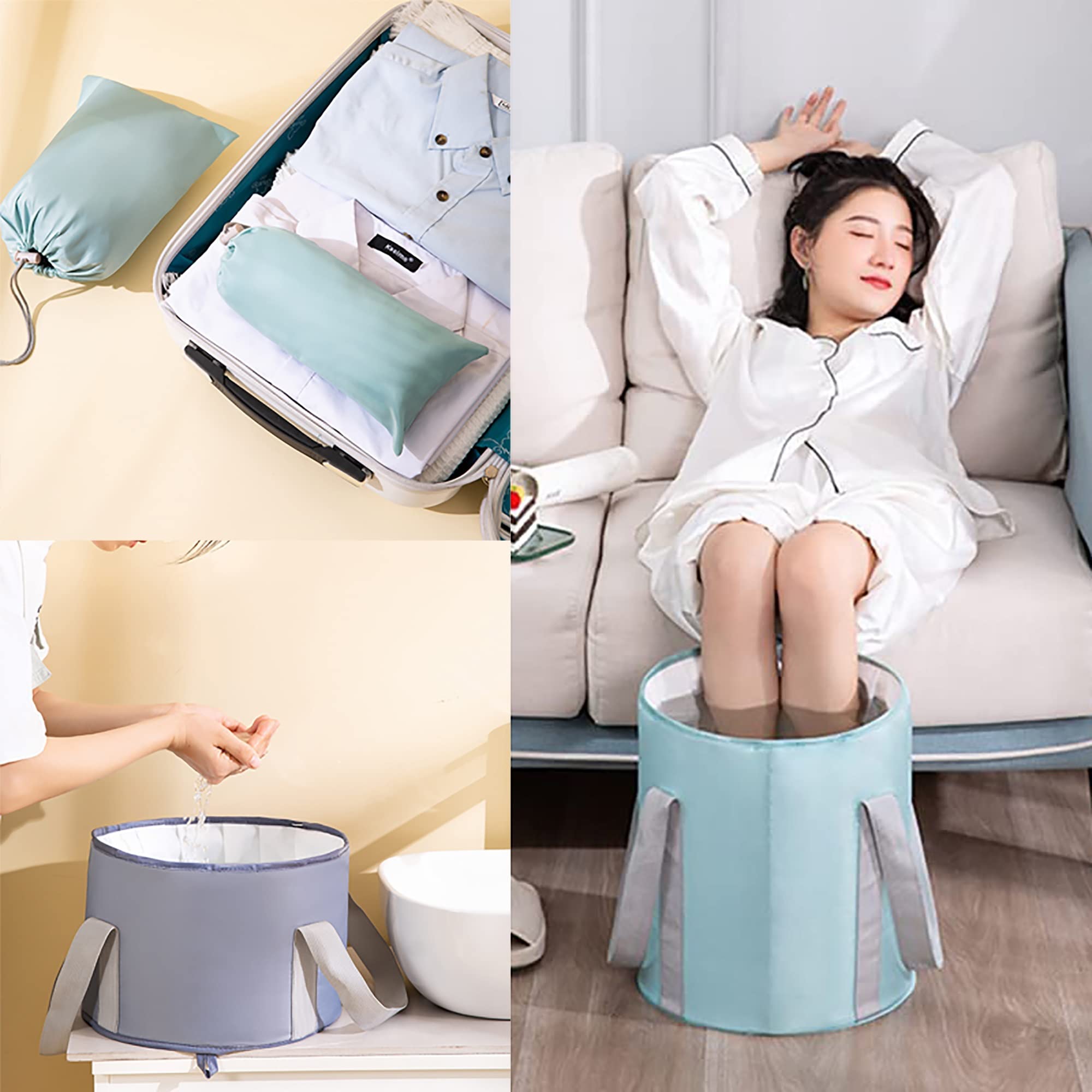 Amazon.co.jp: 足湯器 足湯 バケツ 折りたたみ フットバス