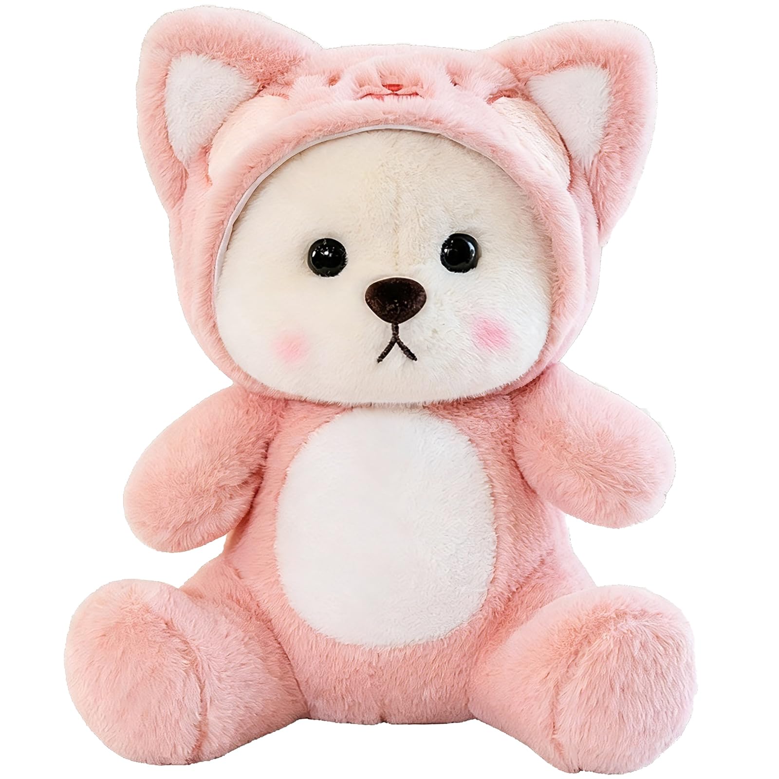ZPSCXQ Teddy Bear, Pink Teddy Bear for Gift Giving, Cute Plush Companion for Emotional Support, Medium Size Teddy Bears with 27 cm Height