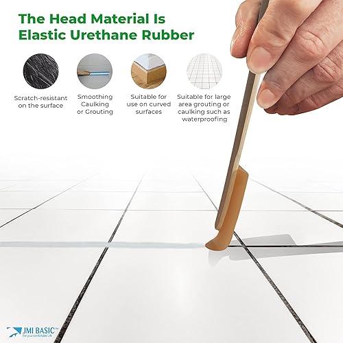Miniatura 2 de JMIBASIC - Herramienta de acabado de calafateo de silicona, varios juegos de 5 tamaños, acabado de espátula de goma suave de alta calidad,