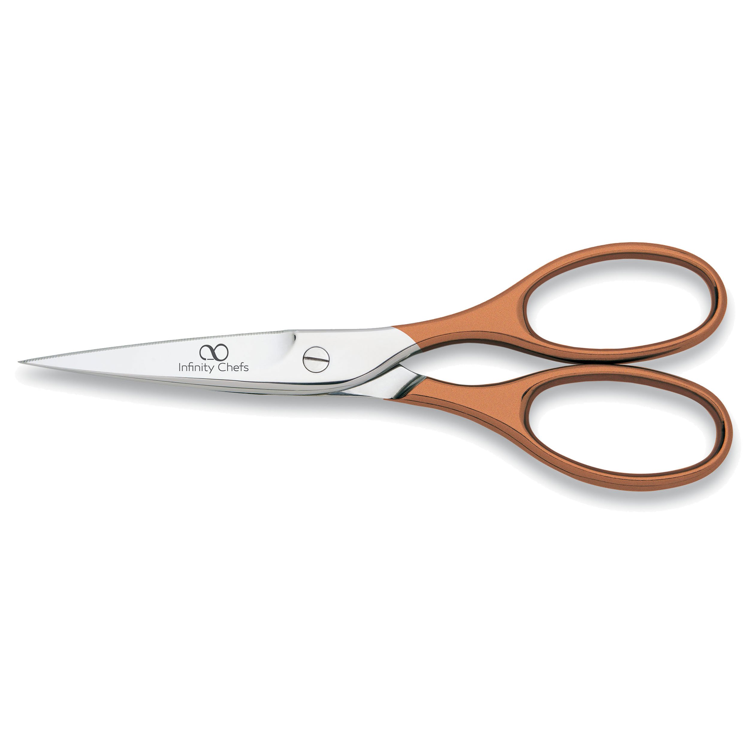 Bergner Q1960 - Tijeras, plástico, 20 cm, Color Cromado y Bronce