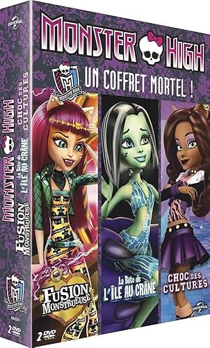 Monster High Collection (3 Films) - 2-DVD Box Set ( Monster High Freaky Fusion Monster High Escape from Skull Shores Monster High Fright On )