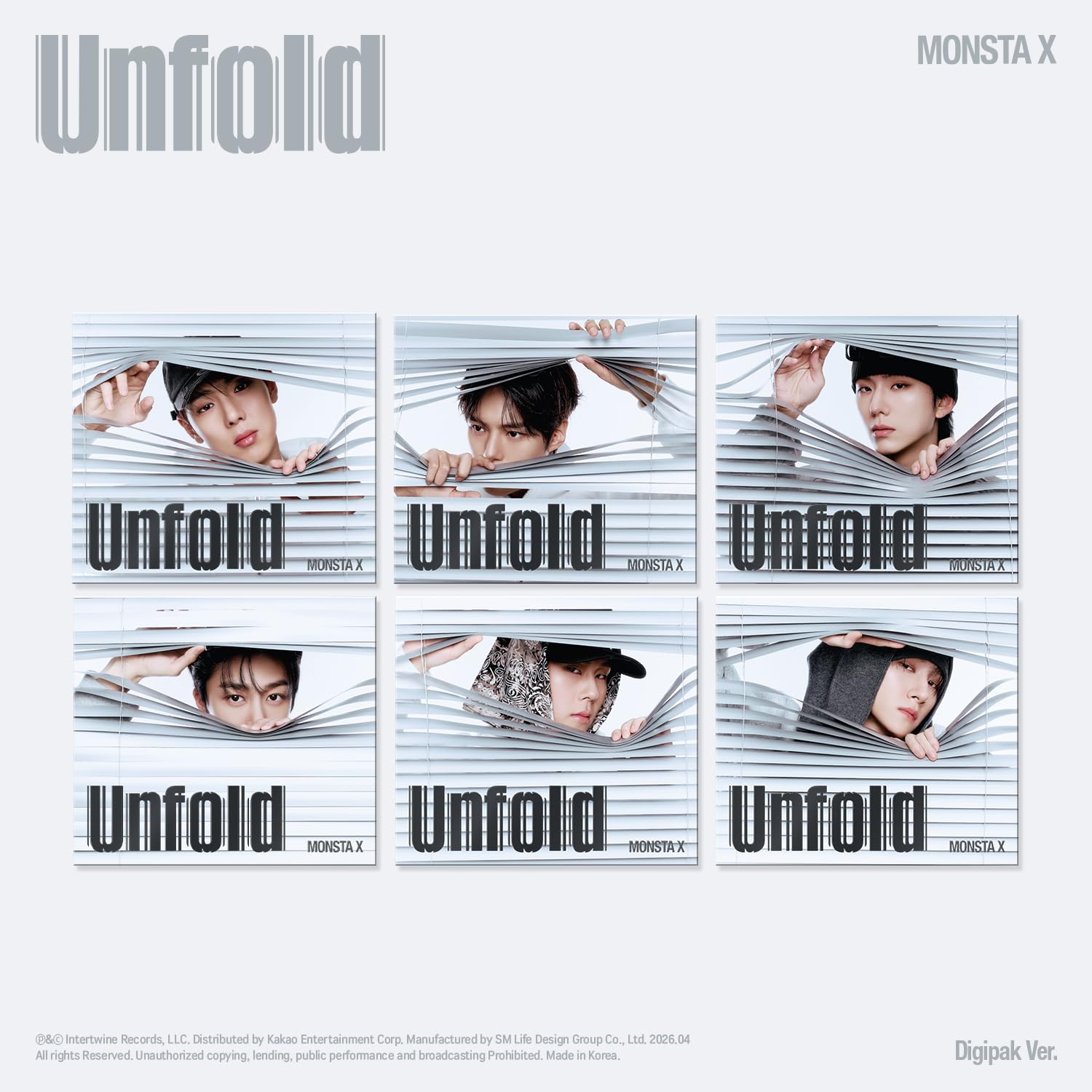 Amazon.co.jp: MONSTA X [Unfold] (DIGIPACK Ver.)（韓国盤）【正規