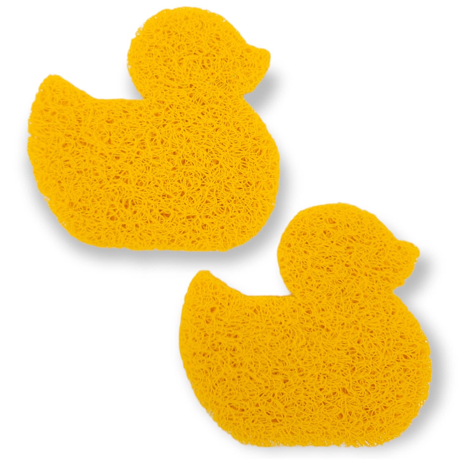 Handy Housewares Duck-Shaped Self-Draining Soap Saver Pads 2 Pack - Helps Soap Dry Fast to Last Longer