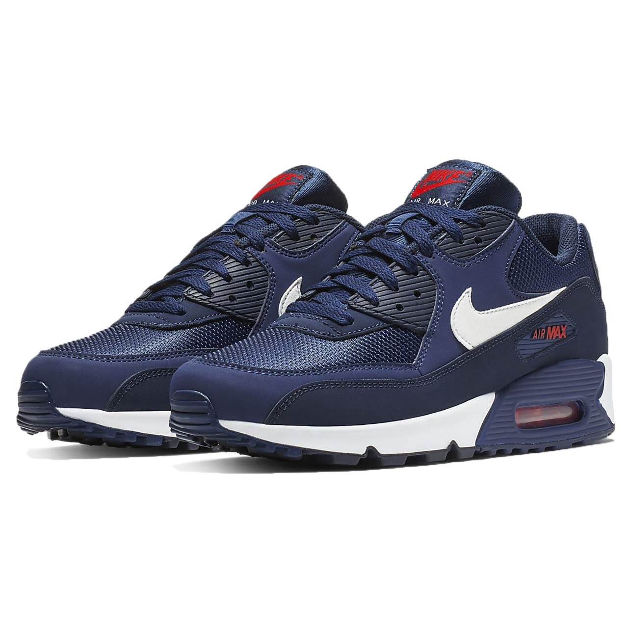 nike air max 90 white navy red